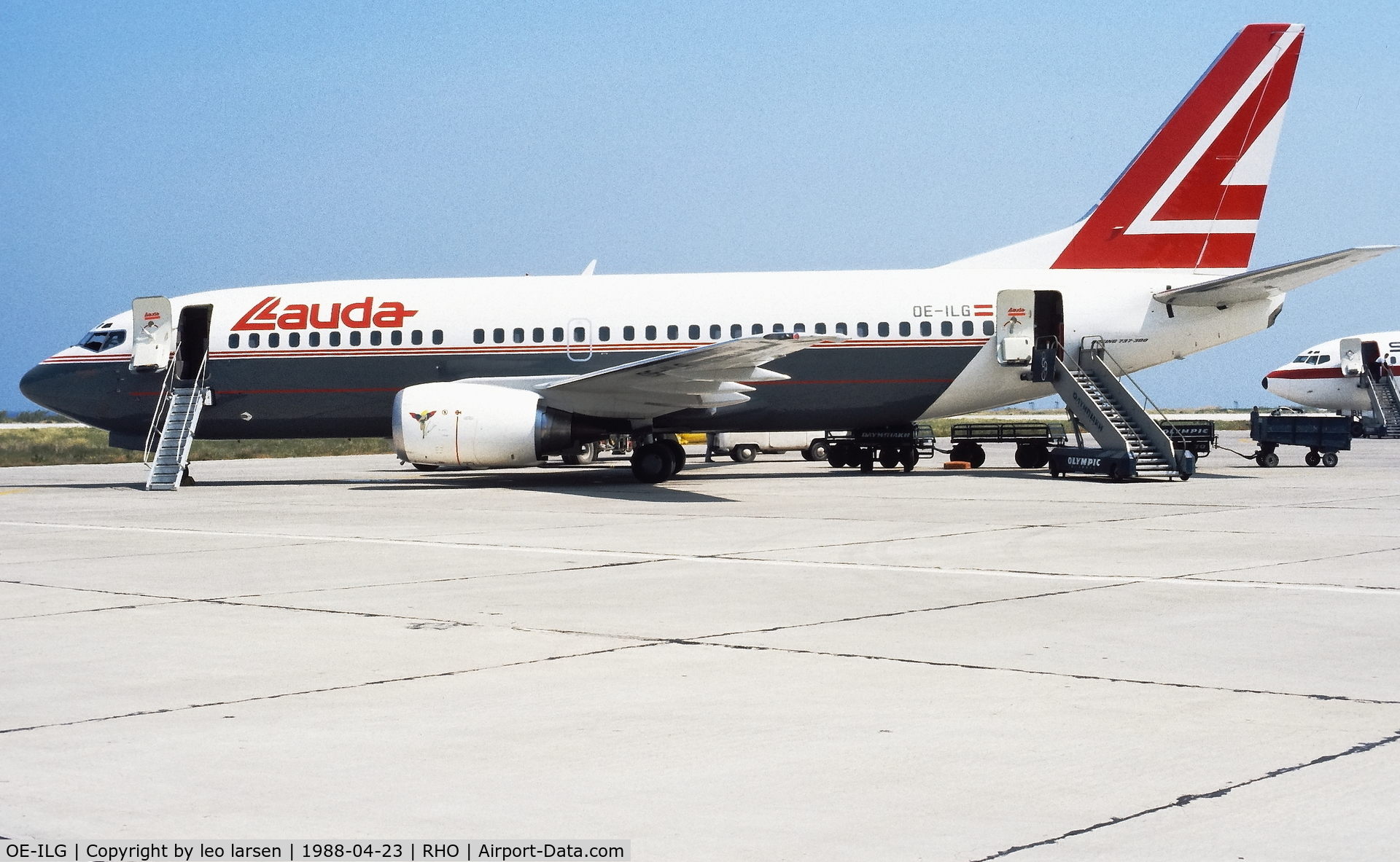 OE-ILG, 1988 Boeing 737-3Z9 C/N 24081, Rhodos 23.4.1988