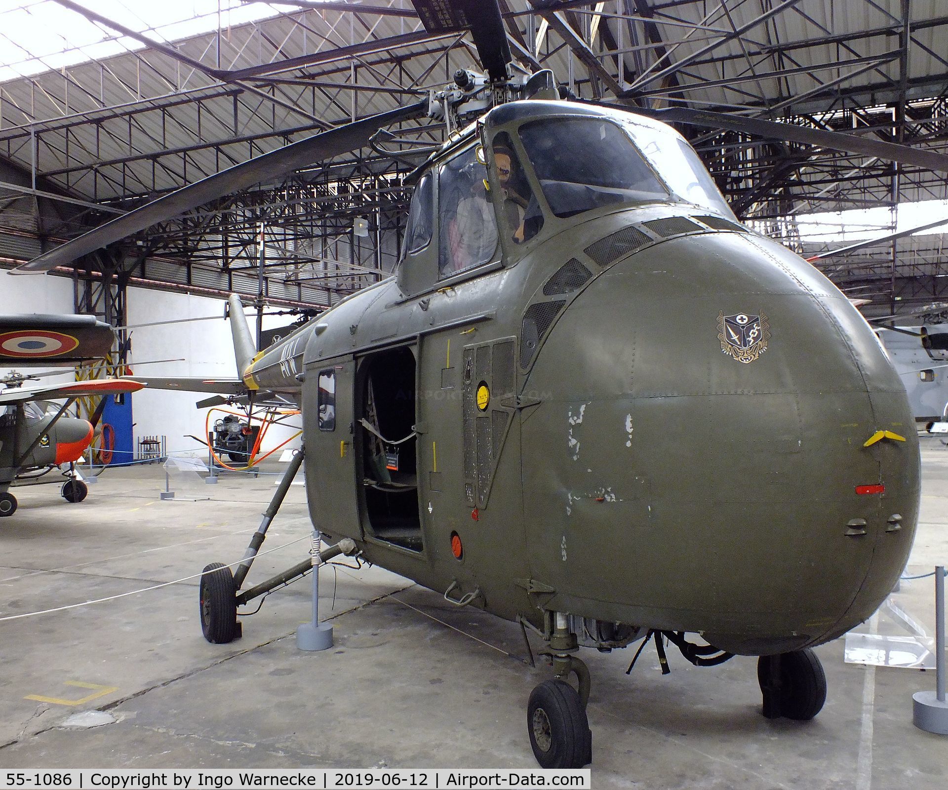 55-1086, Sikorsky H-19D Chickasaw C/N 55-1086, Sikorsky H-19D Chickasaw at the Musee de l'ALAT et de l'Helicoptere, Dax