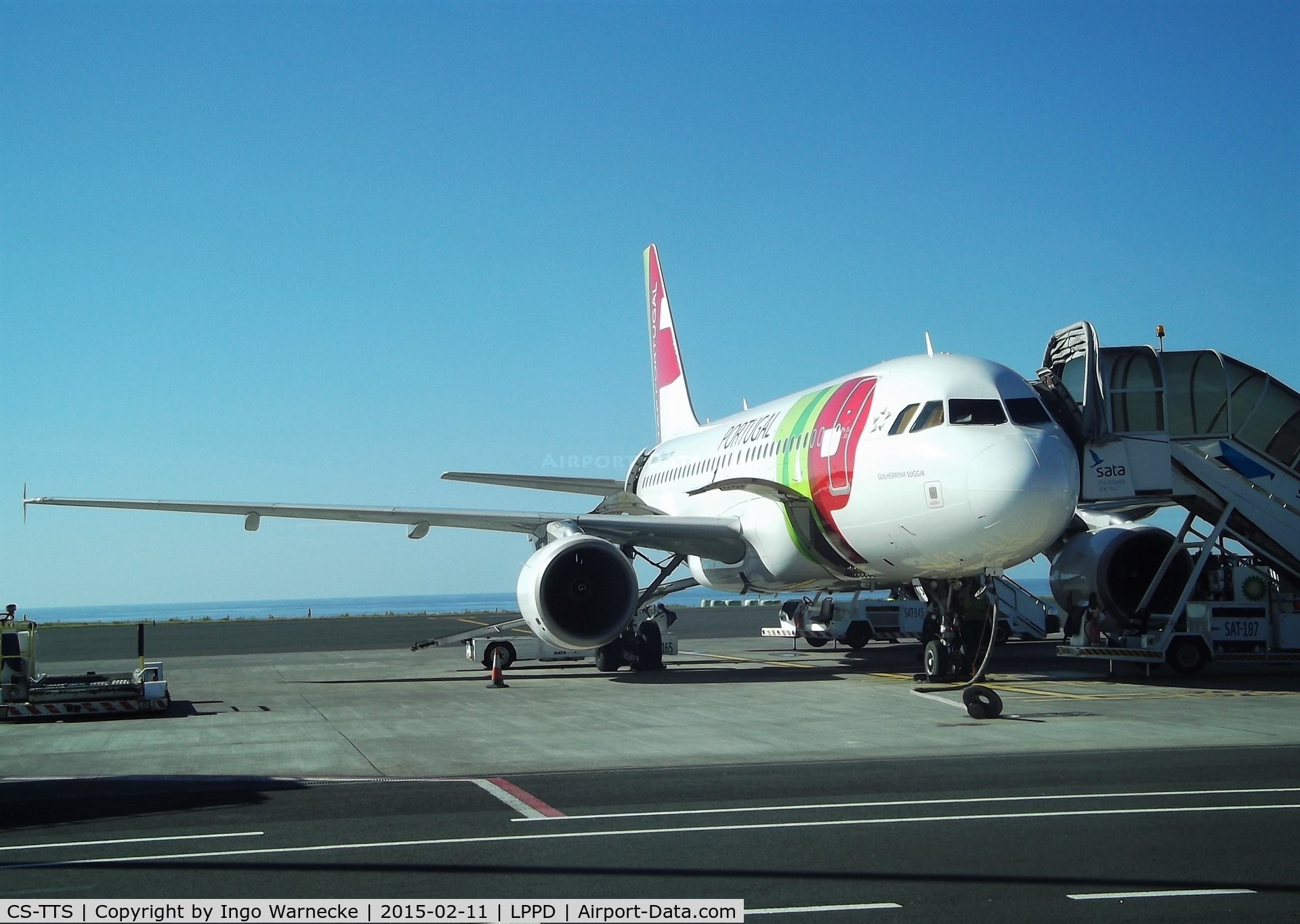 CS-TTS, 2002 Airbus A319-112 C/N 1765, Airbus A319-112 of TAP at Ponta Delgada airport, Sao Miguel / Azores