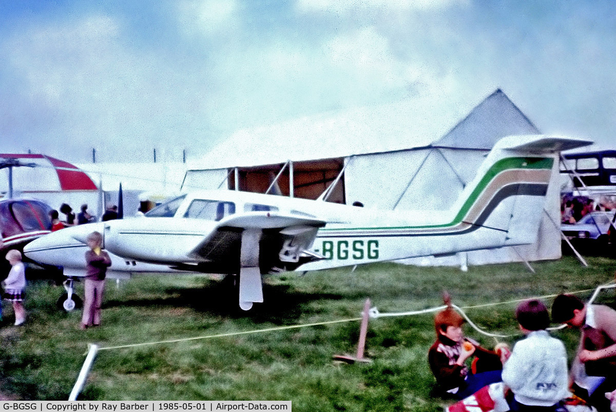 G-BGSG, 1978 Piper PA-44-180 Seminole Seminole C/N 44-7995004, G-BGSG   Piper PA-44-180 Seminole [44-7995004] (Place & Date unknown)~G @ 1985
