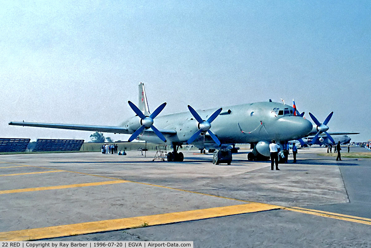 22 RED, Ilyushin Il-38 C/N 081011006, 22 Red   Ilyushin Il-38 [11006] (Russian Navy) RAF Fairford~G 20/07/1996