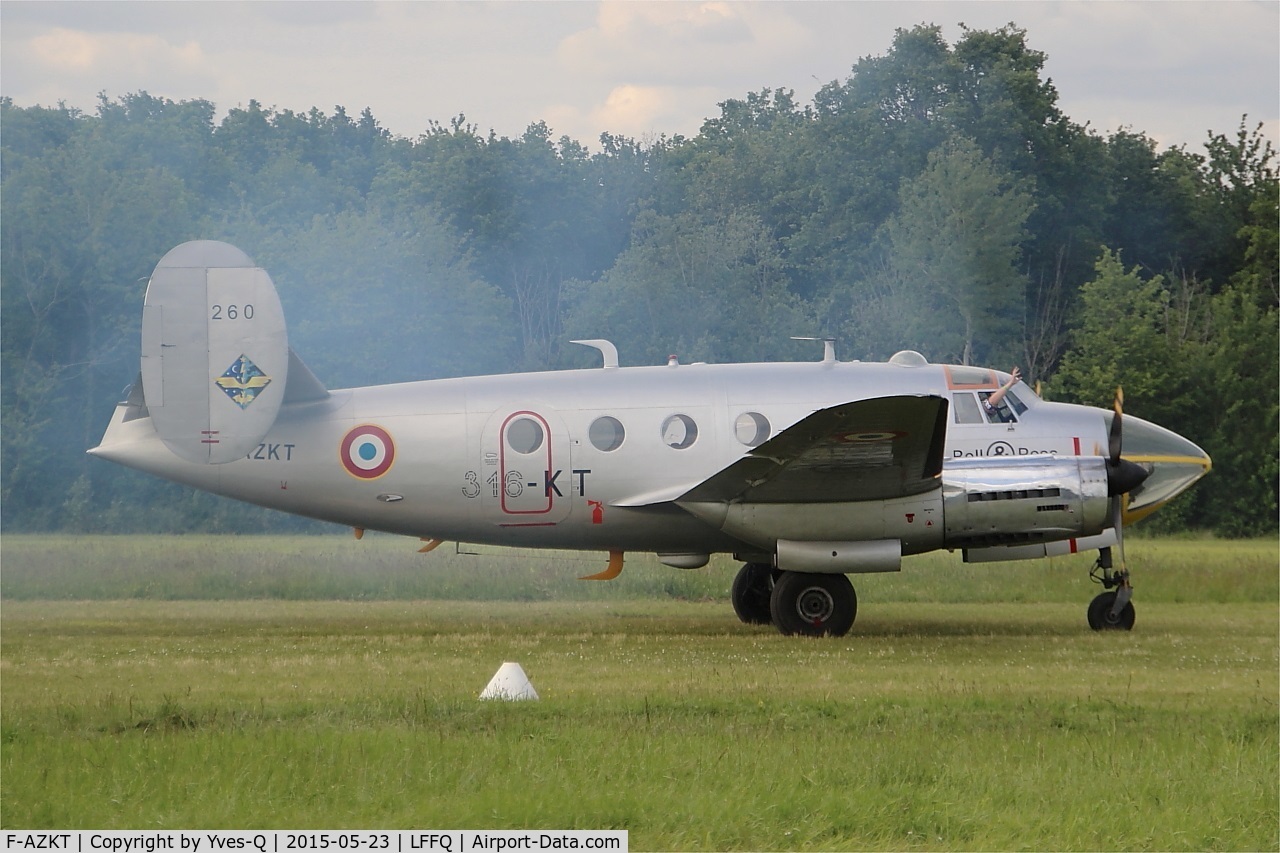 F-AZKT, 1954 Dassault MD-311 Flamant C/N 260, Dassault MD-311 Flamant, Taxiing, La Ferté-Alais airfield (LFFQ) Airshow 2015