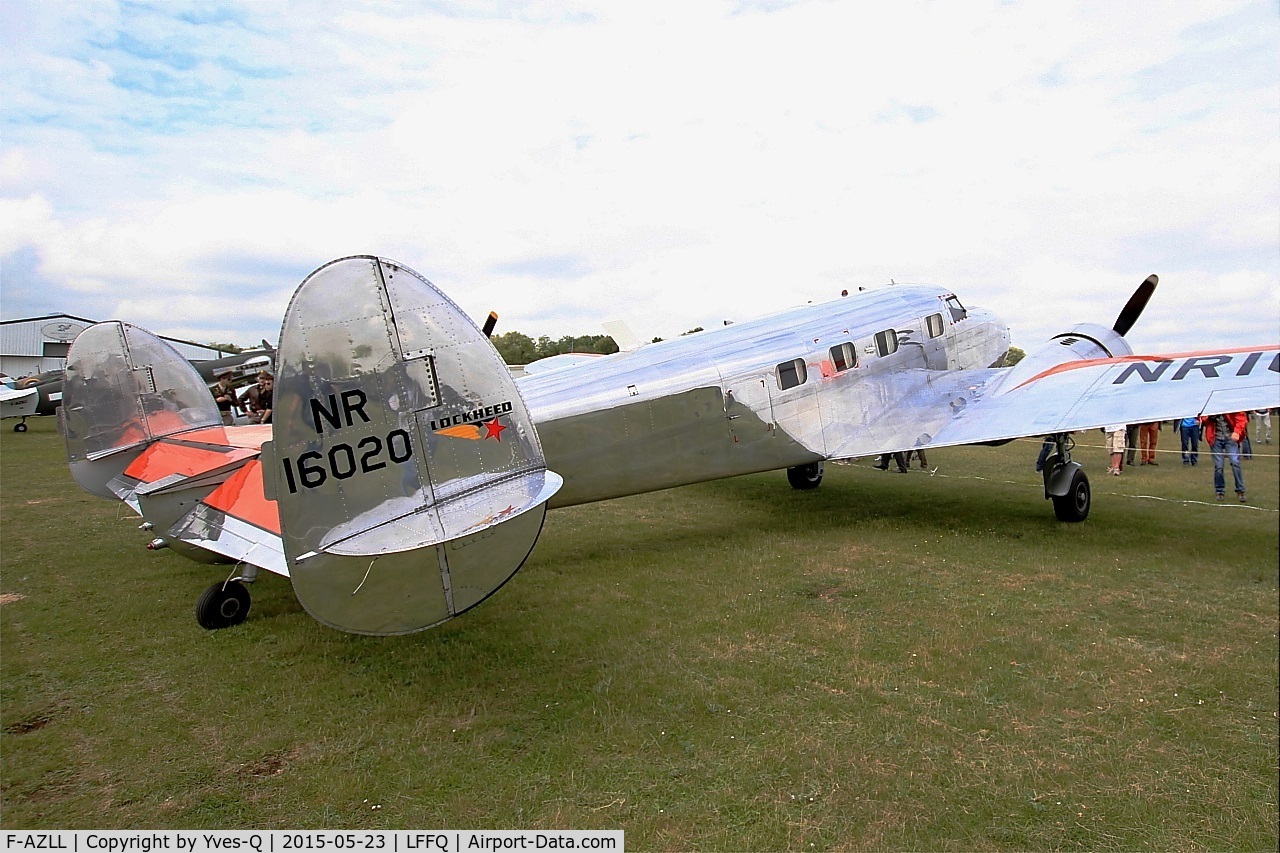 F-AZLL, 1941 Lockheed 12A Electra Junior C/N 1287, Lockheed 12A Electra Junior, Static display, La Ferté-Alais airfield (LFFQ) Airshow 2015