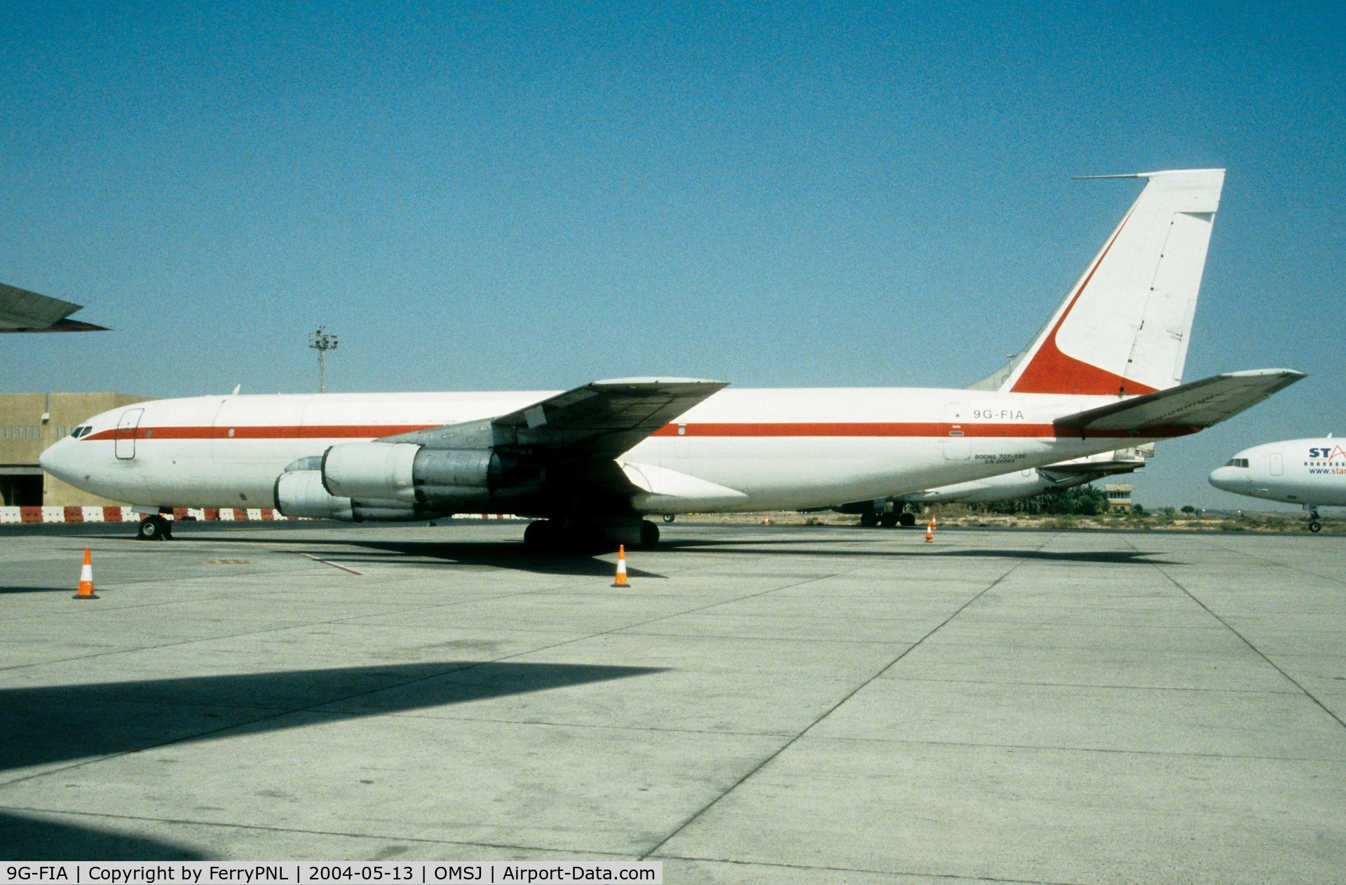 9G-FIA, 1969 Boeing 707-331C C/N 20069, Johnsons Air B707 still in former Global livery