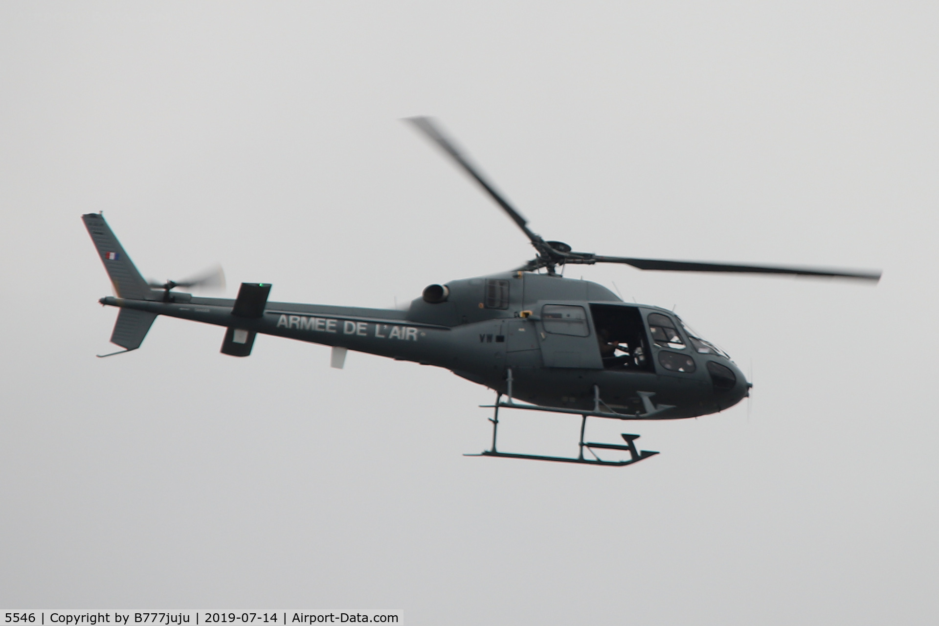 5546, Aerospatiale AS-555AN Fennec C/N 5466, during French Parade over Paris