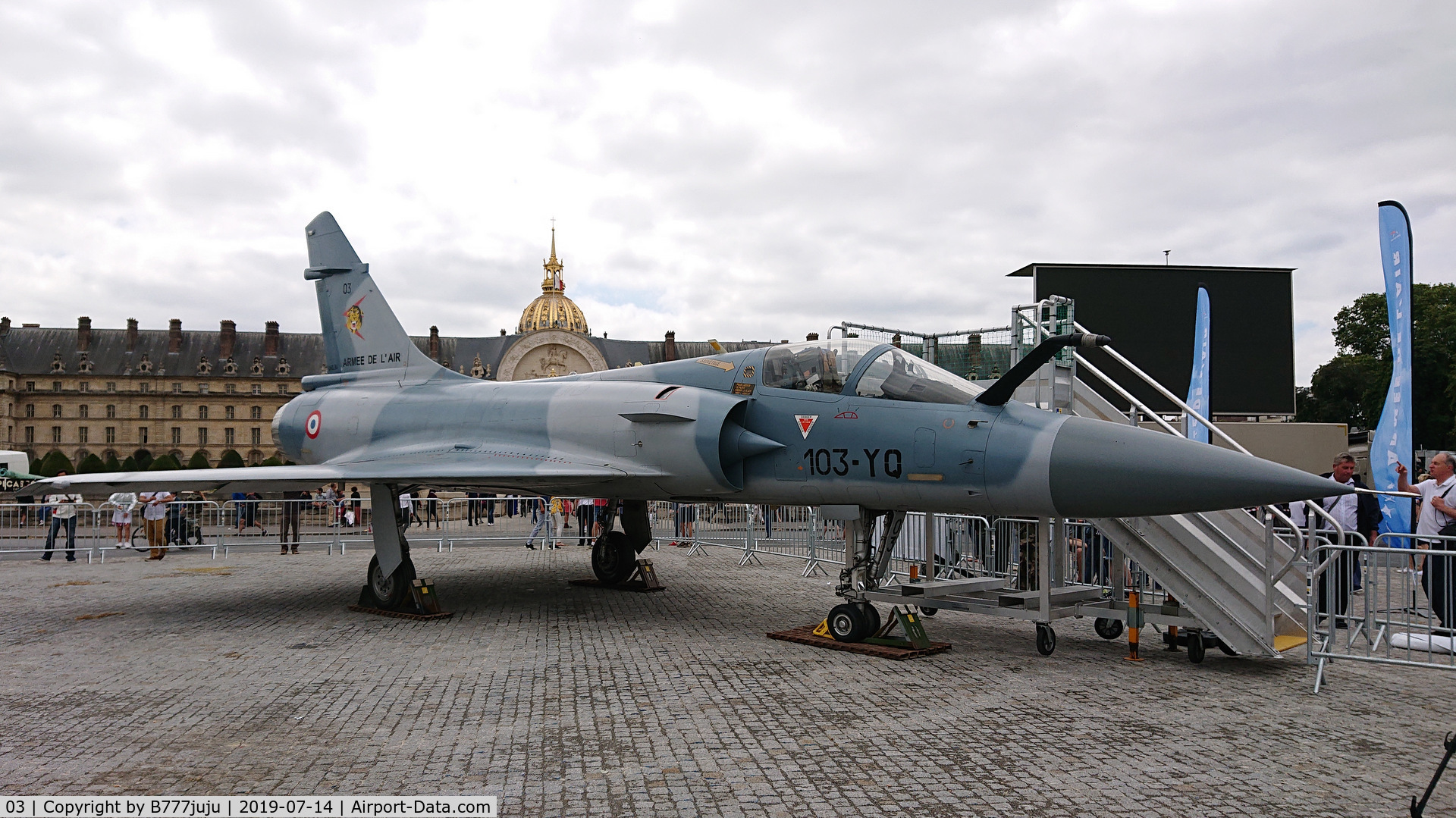 03, Dassault Mirage 2000C C/N 03, during French Parade over Paris