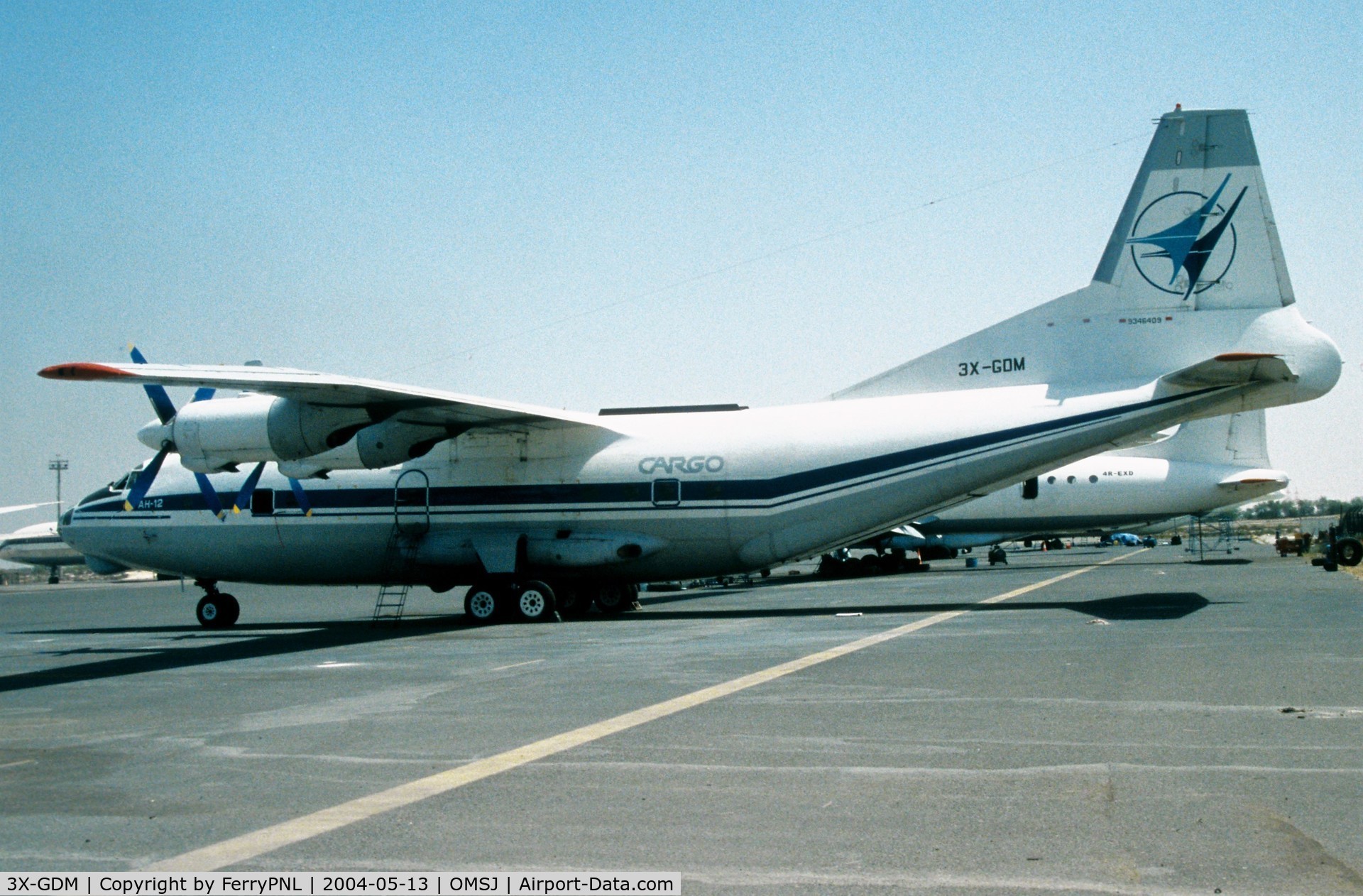 3X-GDM, 1973 Antonov AN-12P C/N 401912, PMT Air AN12 still in Don-Avia livery