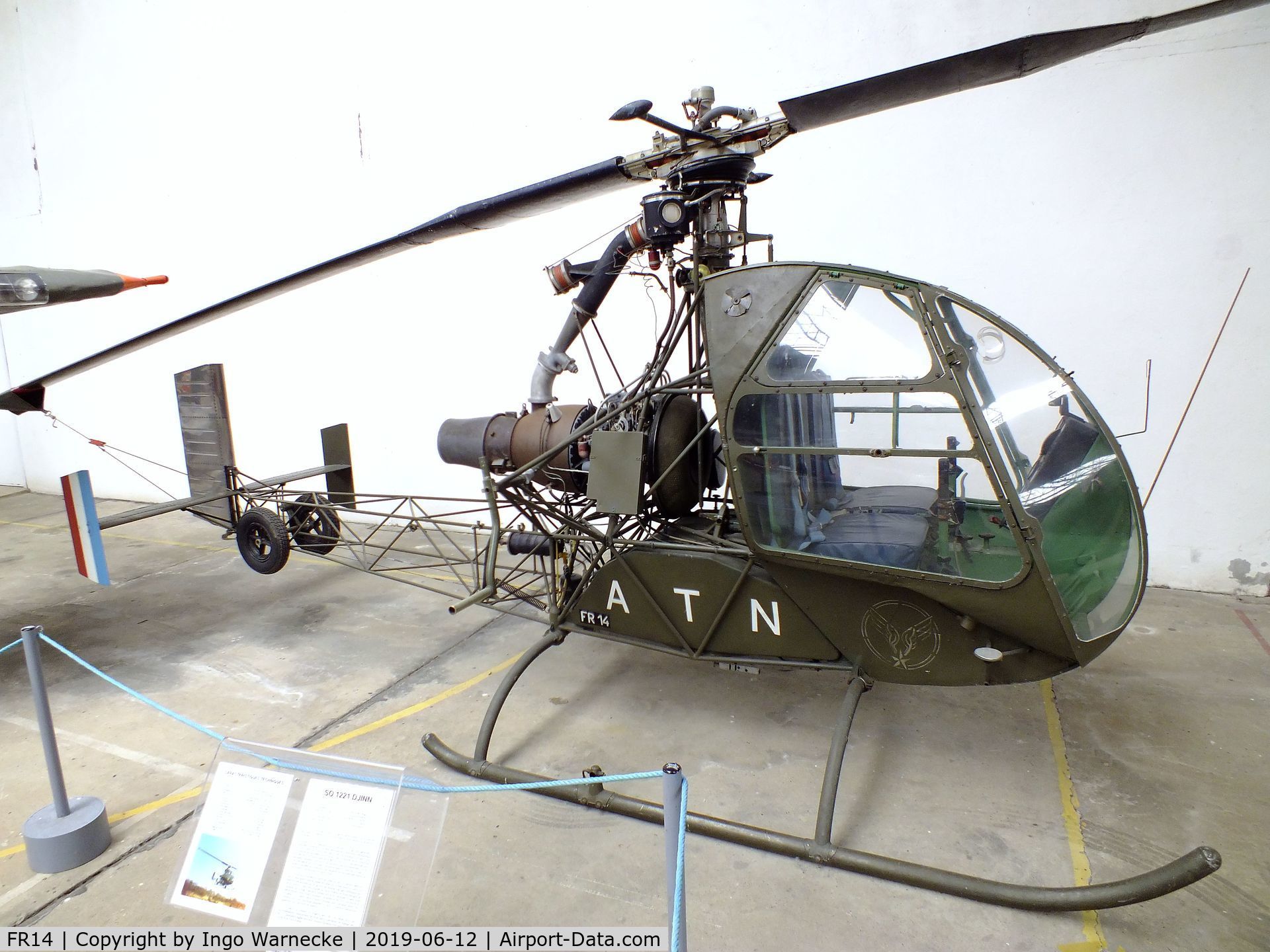 FR14, Sud-Ouest SO.1221S Djinn C/N 12/FR14, Sud-Ouest SO.1221S Djinn at the Musee de l'ALAT et de l'Helicoptere, Dax