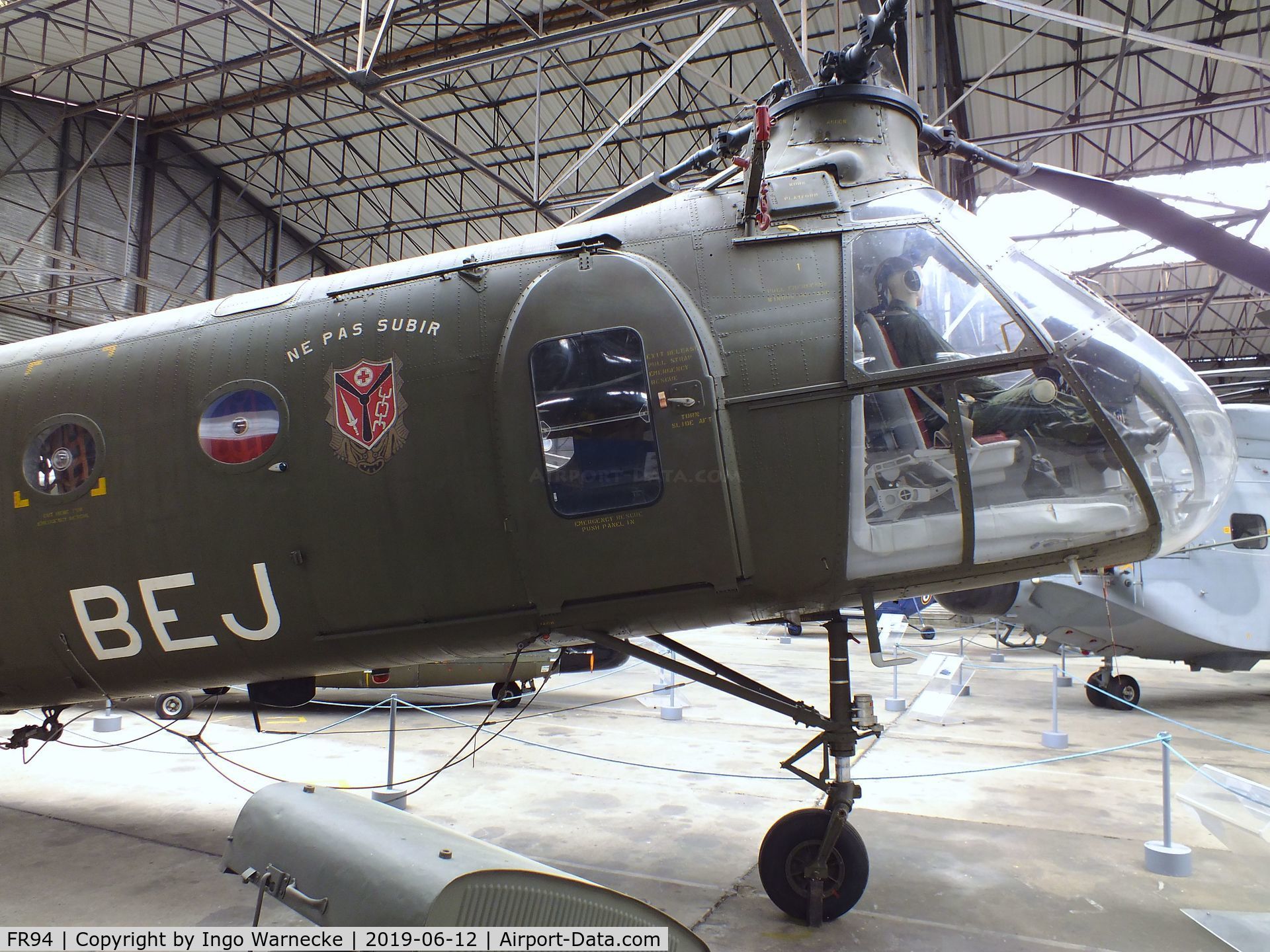 FR94, Piasecki H-21C Workhorse C/N FR94, Piasecki H-21C Workhorse/Shawnee at the Musee de l'ALAT et de l'Helicoptere, Dax