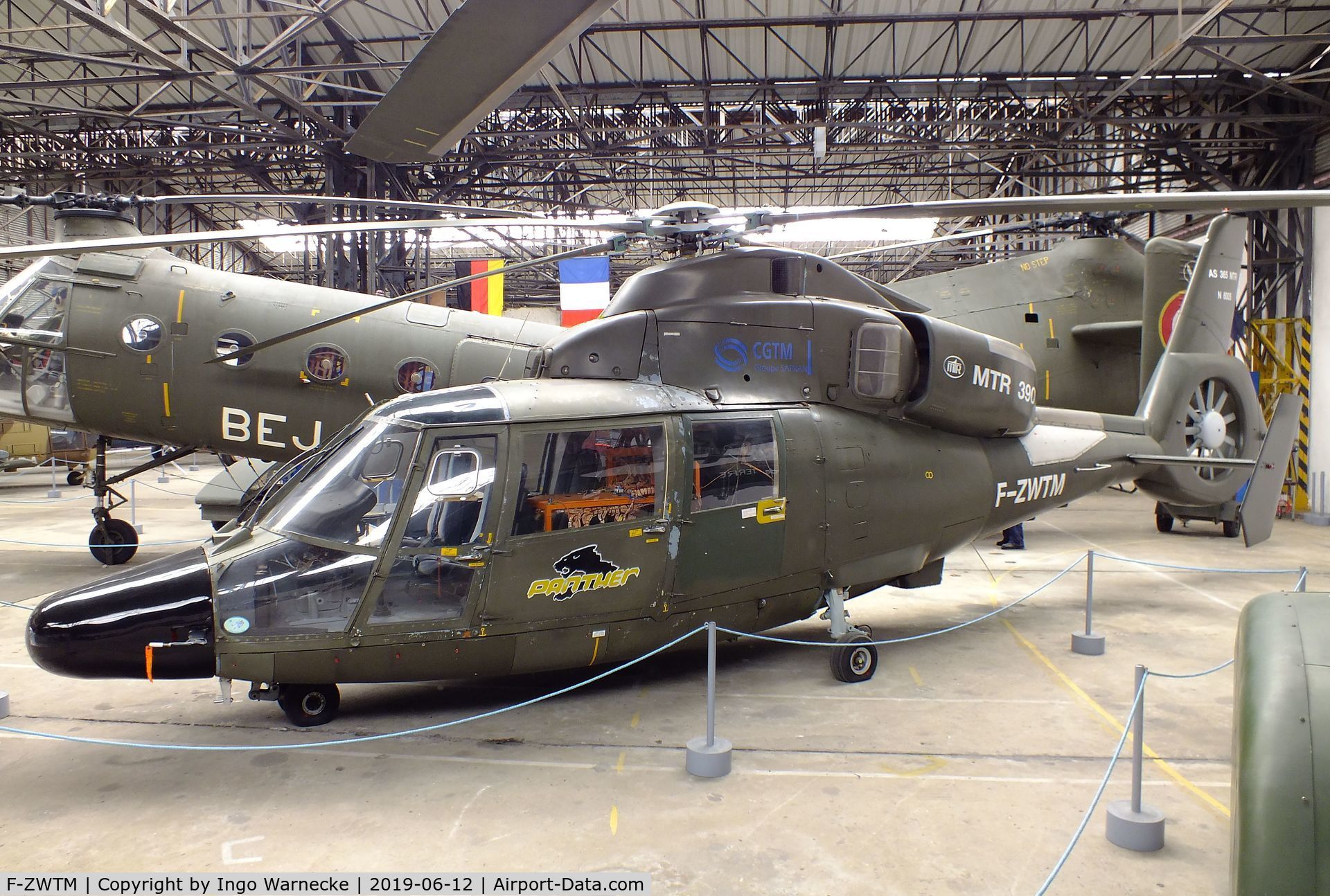 F-ZWTM, Aérospatiale AS-365MTR C/N 6005, Aerospatiale AS.365MTR Panther at the Musee de l'ALAT et de l'Helicoptere, Dax