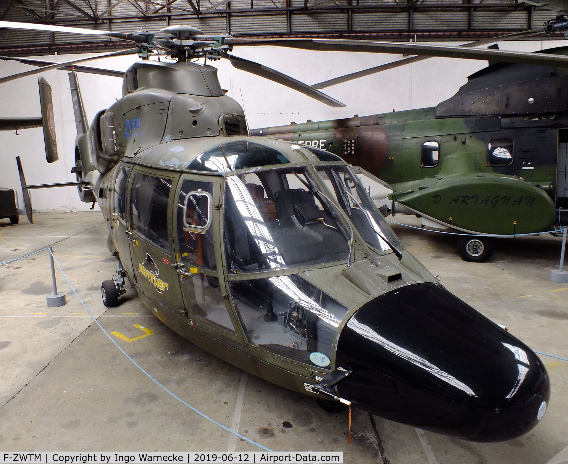 F-ZWTM, Aérospatiale AS-365MTR C/N 6005, Aerospatiale AS.365MTR Panther at the Musee de l'ALAT et de l'Helicoptere, Dax