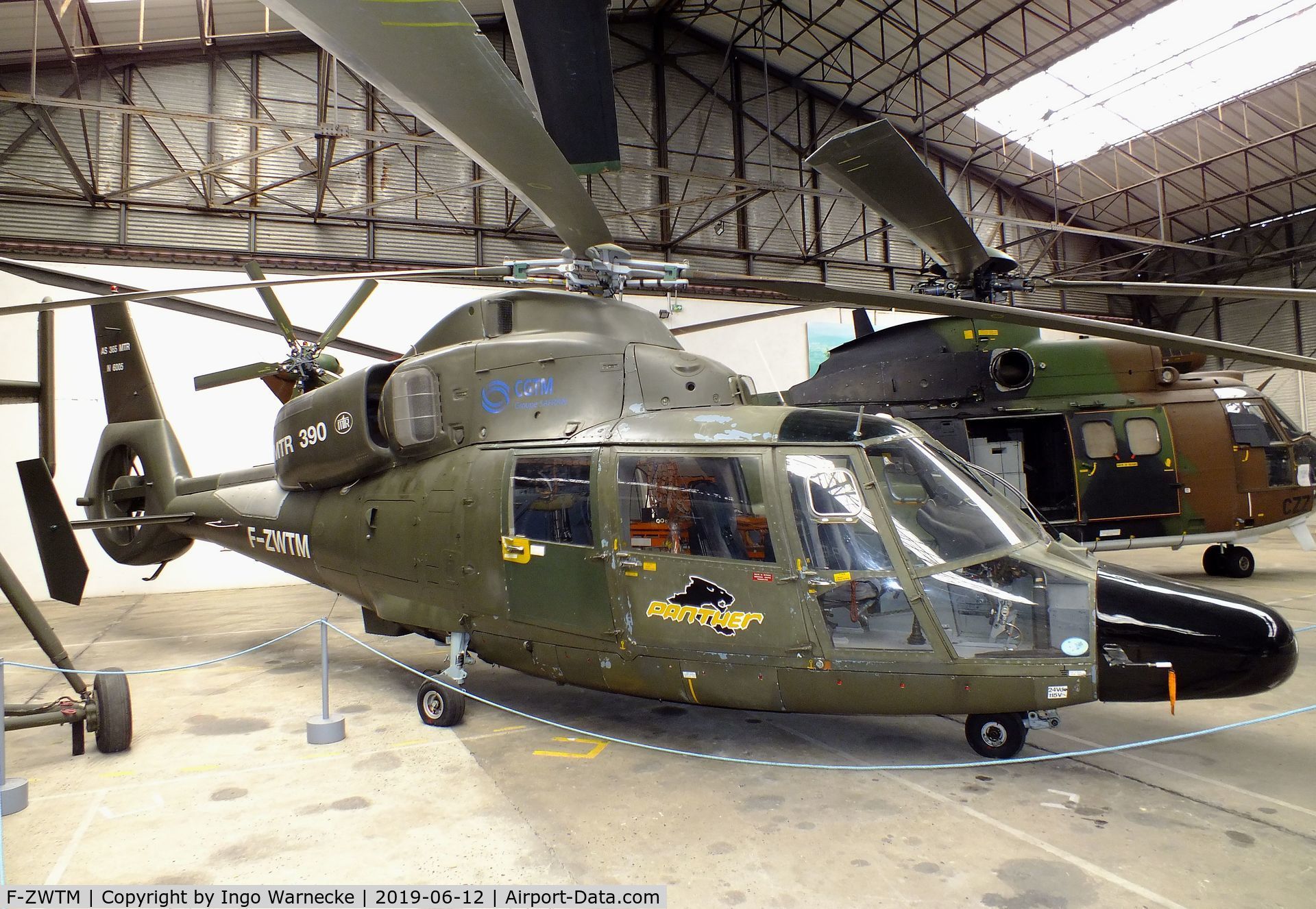 F-ZWTM, Aérospatiale AS-365MTR C/N 6005, Aerospatiale AS.365MTR Panther at the Musee de l'ALAT et de l'Helicoptere, Dax