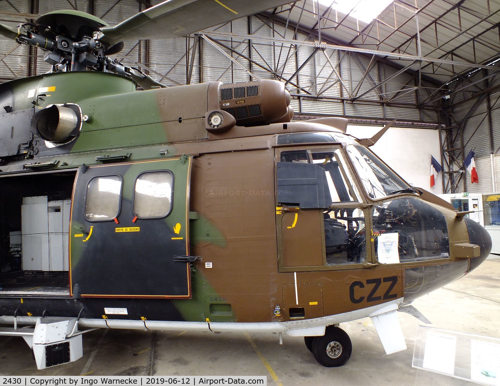 2430, Aérospatiale AS-532UL Cougar Horizon C/N 2430, Aerospatiale AS.532UL Cougar Horizon at the Musee de l'ALAT et de l'Helicoptere, Dax