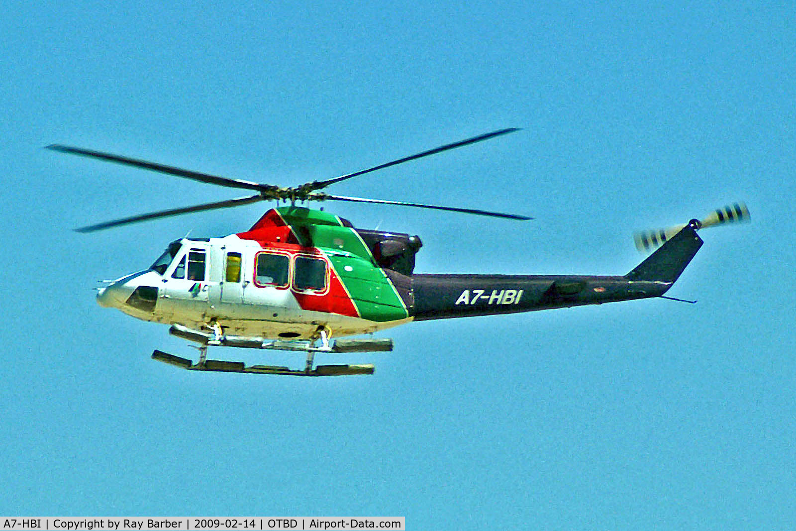A7-HBI, Bell 412EP C/N 36270, A7-HBI   Bell 412EP [36270] (Gulf Helicopters) Doha Int'l~A7 14/02/2009