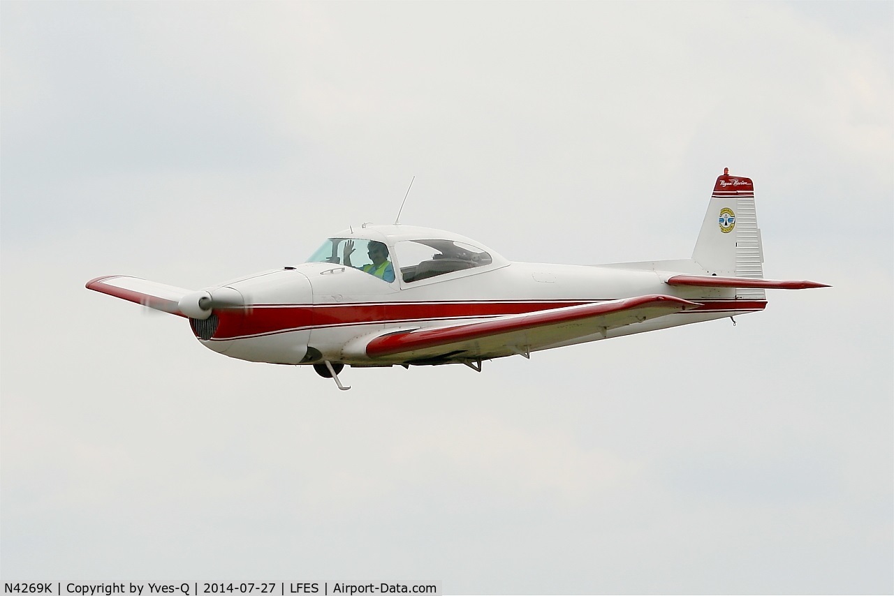 N4269K, 1948 Ryan Navion A C/N NAV-4-1269, Ryan Navion A, On display, Guiscriff airfield (LFES) open day 2014