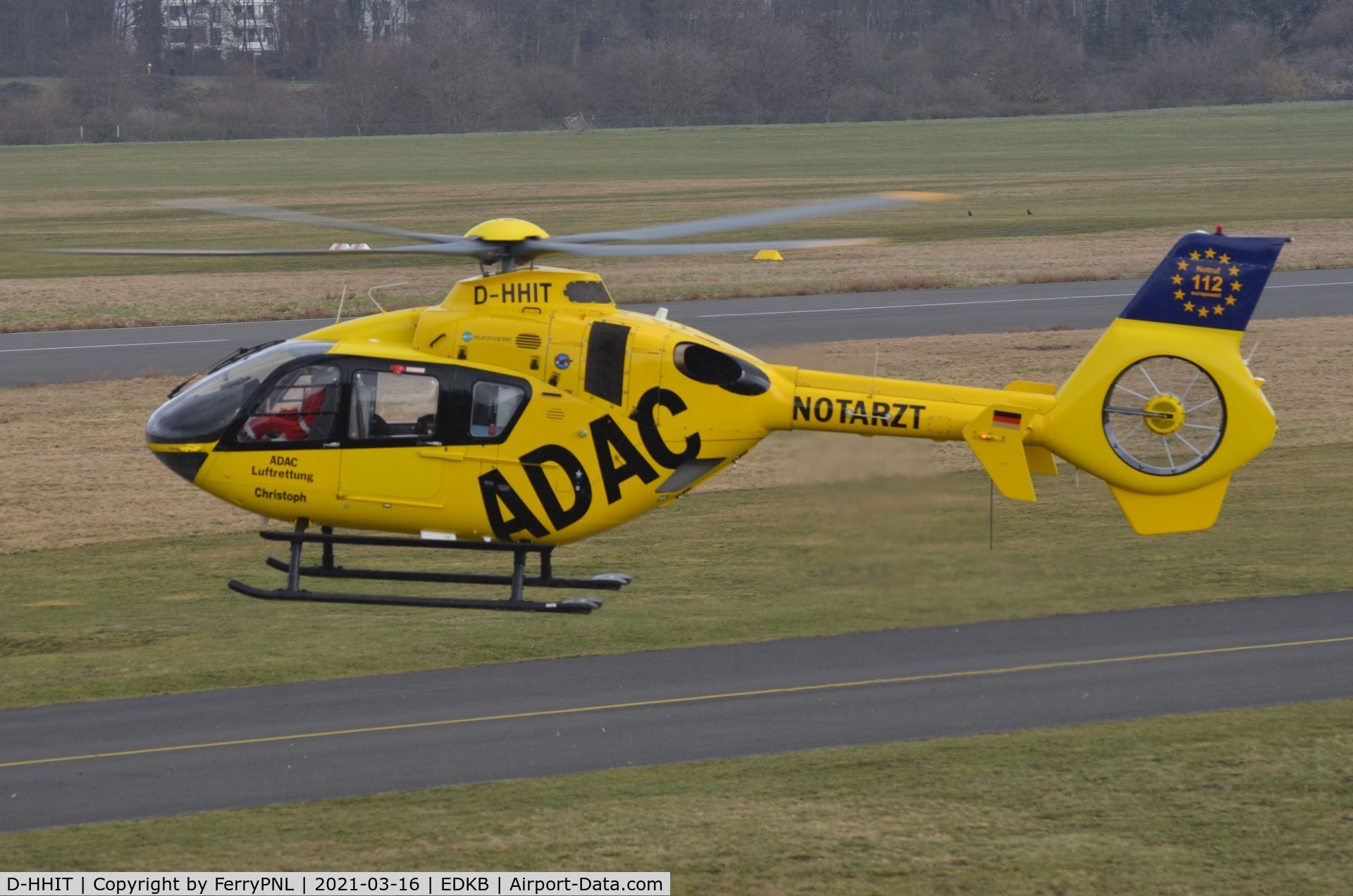 D-HHIT, 2008 Eurocopter EC-135P-2+ C/N 0677, Departure of ADAC EC135