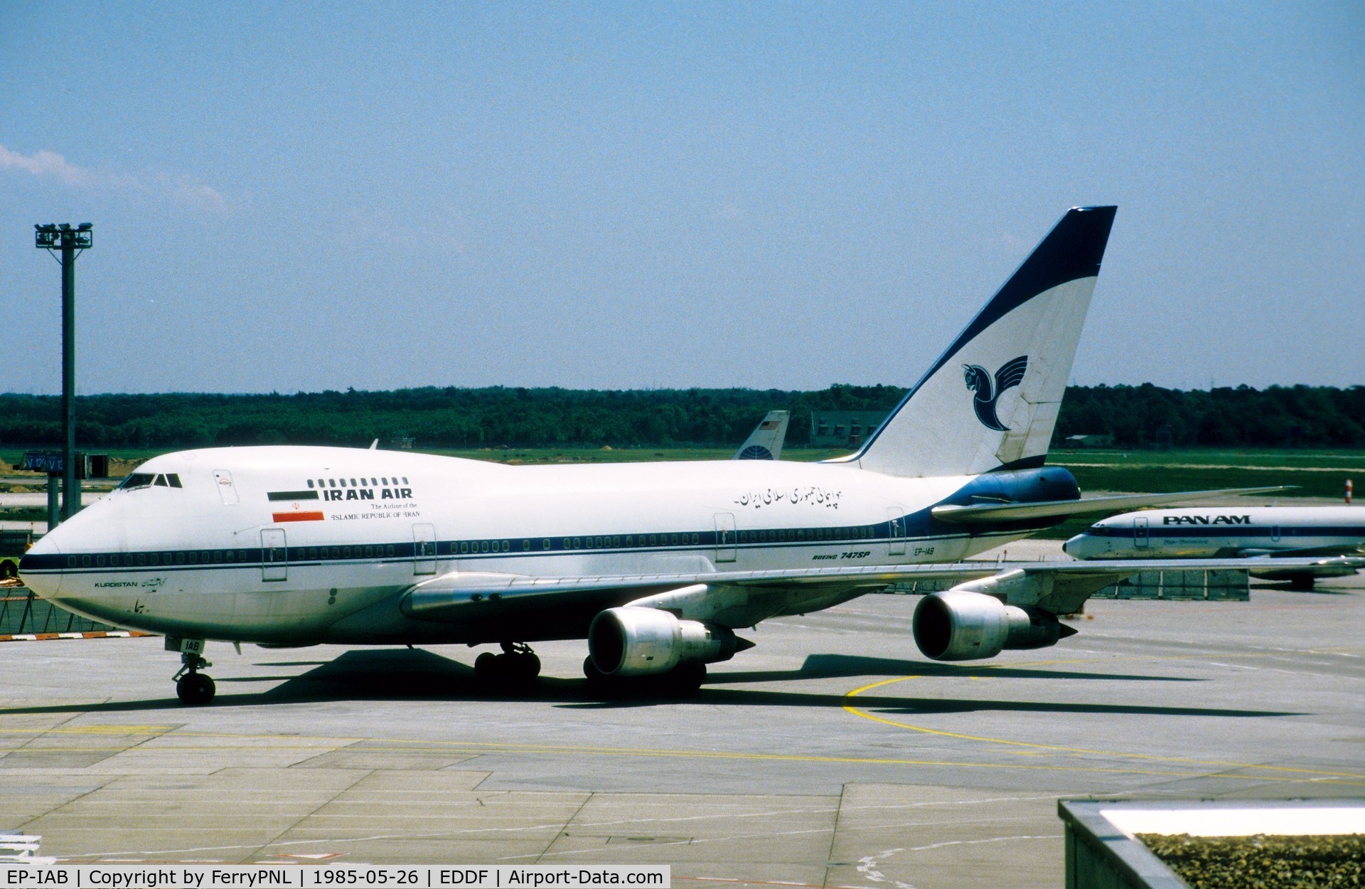 EP-IAB, 1976 Boeing 747SP-86 C/N 20999, Iran Air B747SP arriving in FRA