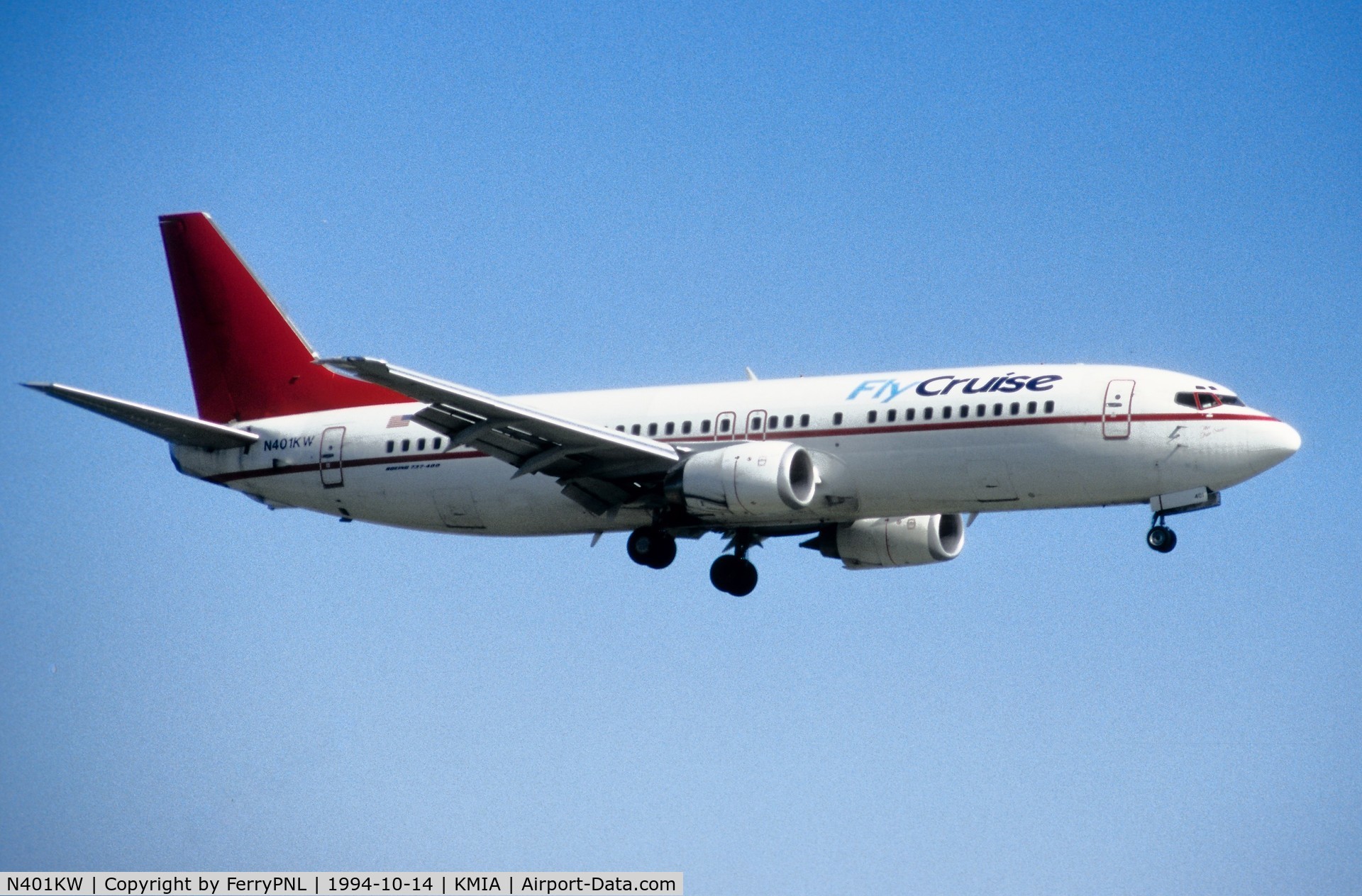 N401KW, 1992 Boeing 737-4Q8 C/N 26281, Carnival Airlines B734