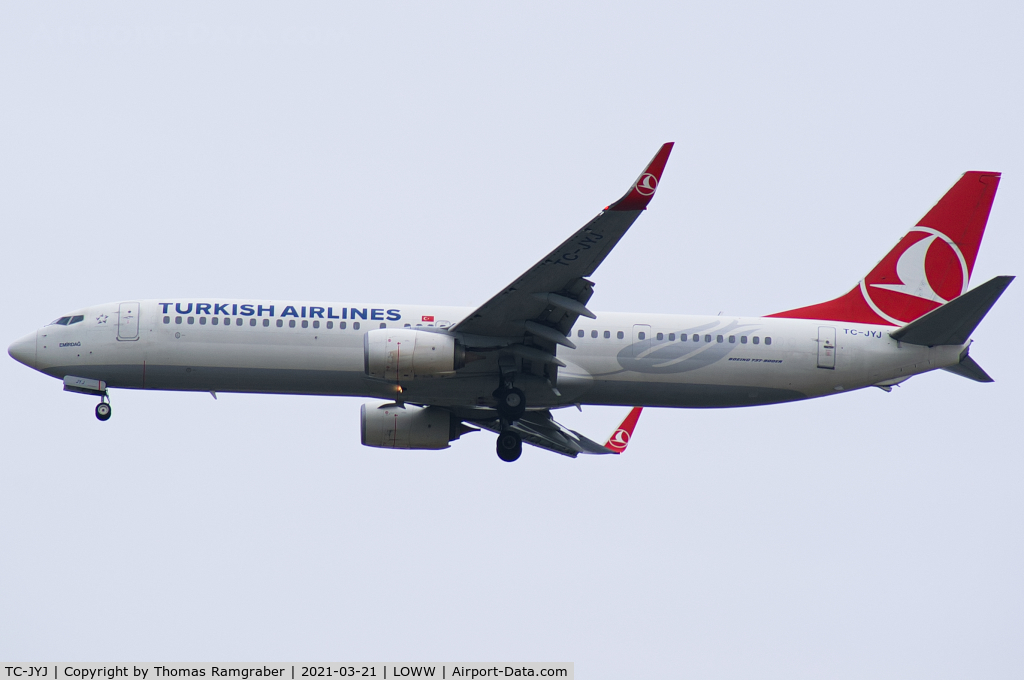 TC-JYJ, 2013 Boeing 737-9F2/ER C/N 40986, Turkish Airlines Boeing 737-900