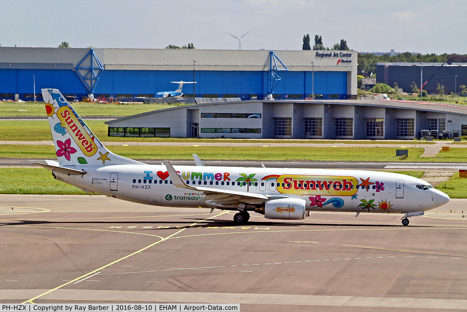 PH-HZX, 2002 Boeing 737-8K2 C/N 28248, PH-HZX   Boeing 737-8K2 [28248] (Transavia Airlines) Amsterdam-Schiphol~PH 10/08/2016