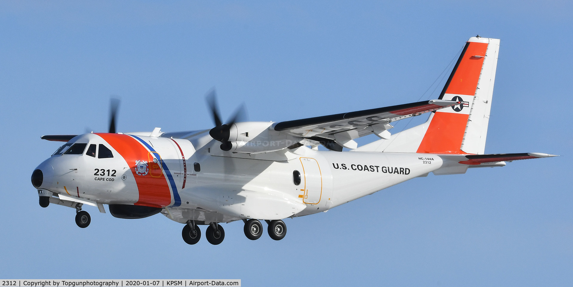 2312, 2010 Airtech HC-144A Ocean Sentry C/N 2312, US Coast Guard Ocean Century based out of Cape Cod MA