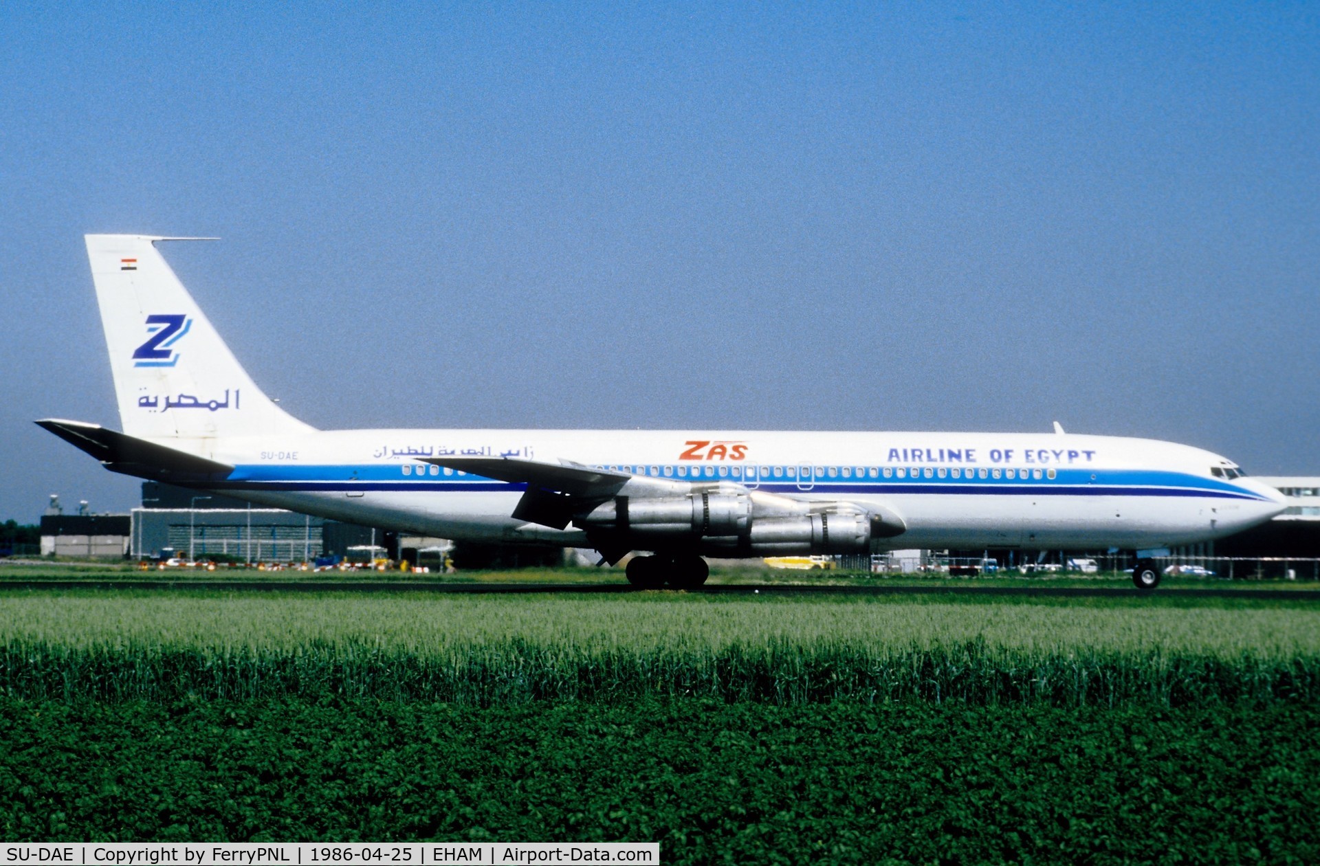 SU-DAE, 1967 Boeing 707-338C C/N 19622, Arrival of ZAS B707