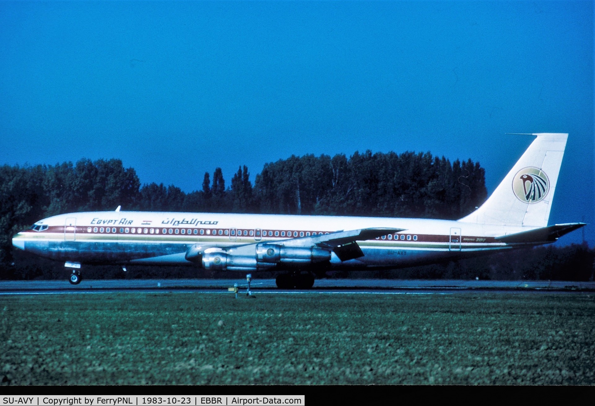 SU-AVY, 1973 Boeing 707-366C C/N 20761, Egyptair B707 landing