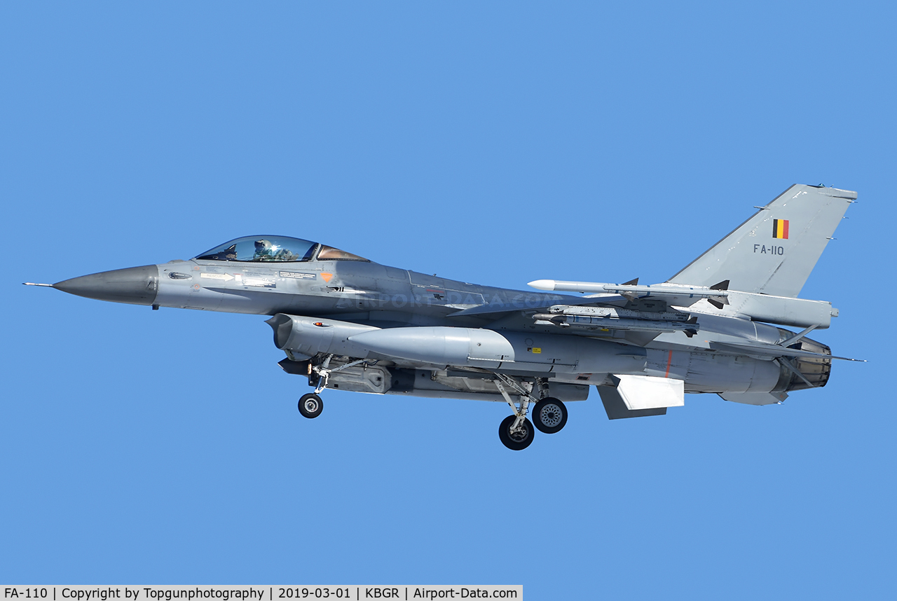 FA-110, SABCA F-16AM Fighting Falcon C/N 6H-110, CAFE61 flight