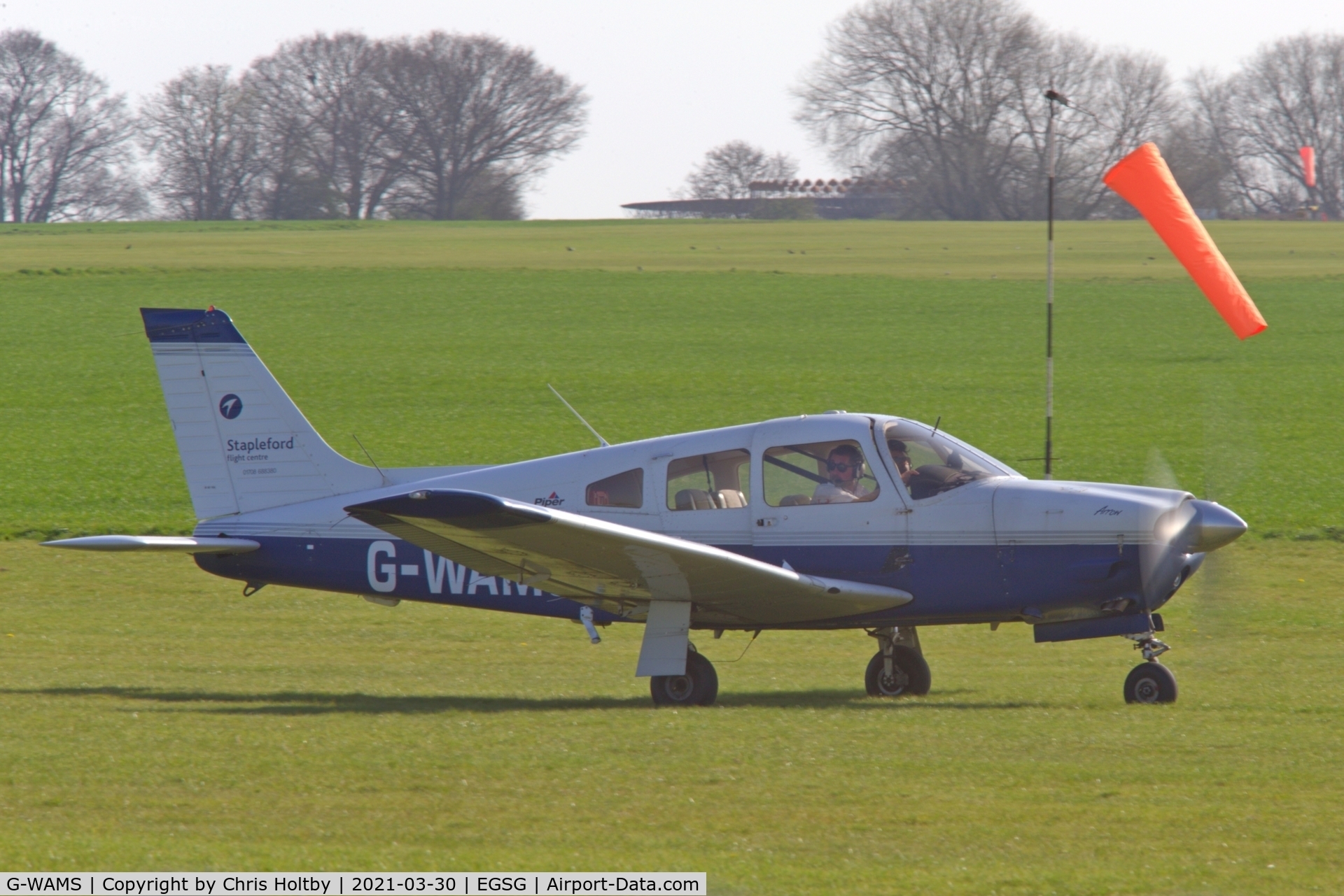 G-WAMS, 2001 Piper PA-28R-201 Cherokee Arrow III C/N 2844050, Landed at Stapleford Tawney, Essex
