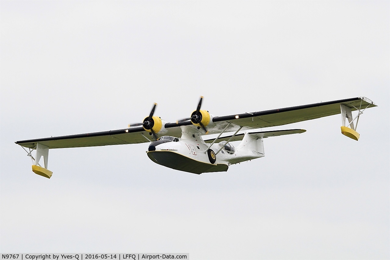 N9767, 1942 Boeing PBY-5A Catalina C/N 9767, Consolidated Vultee PBY-5A Catalina, On display, La Ferté-Alais airfield (LFFQ) Air show 2016
