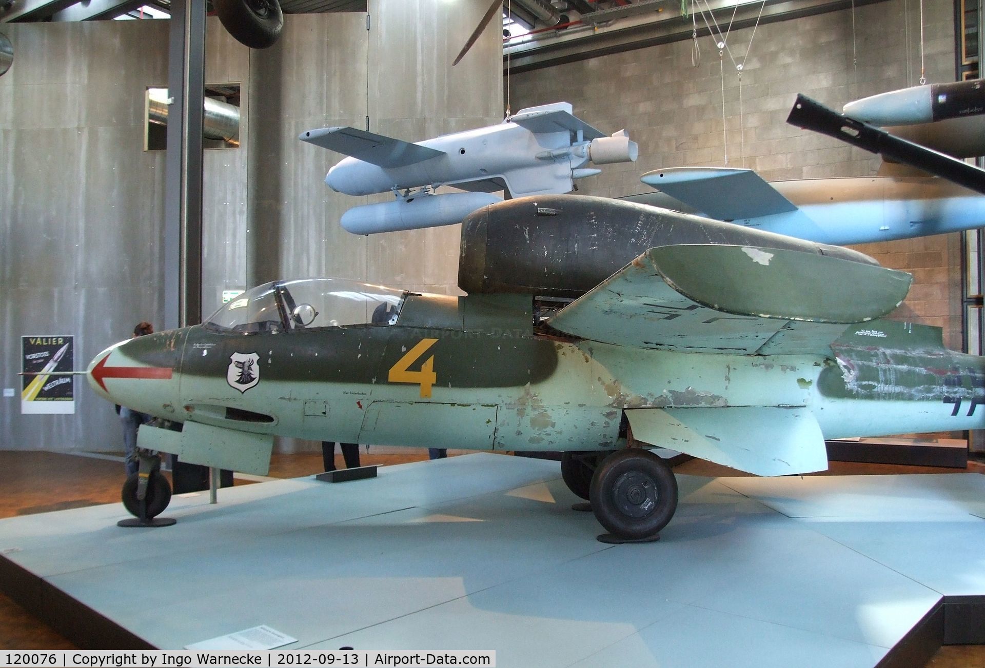 120076, Heinkel He-162A-2 Volksjager C/N 120076, Heinkel He 162A-2 'Spatz'/'Salamander'/'Volksjäger' at the DTM (Deutsches Technikmuseum), Berlin