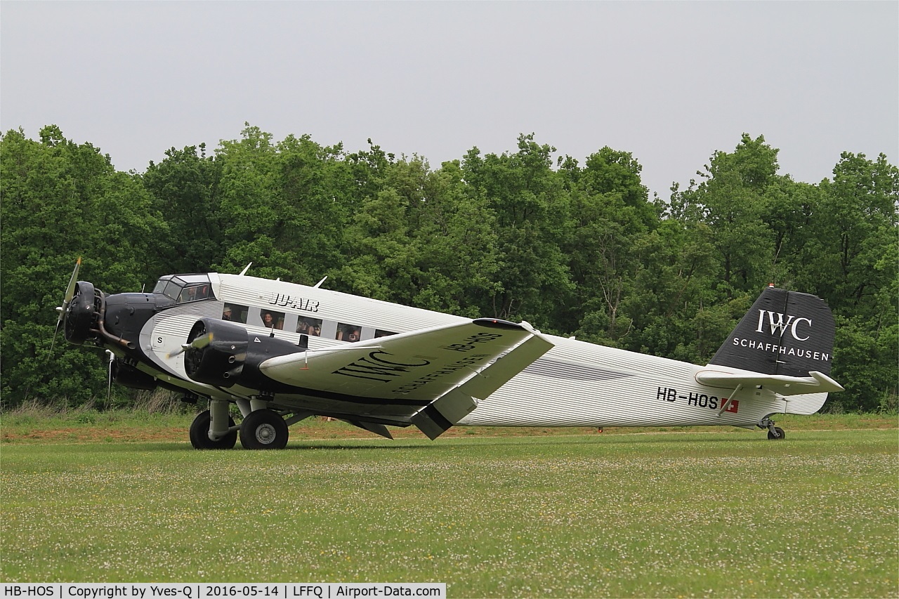 HB-HOS, 1939 Junkers Ju-52/3m g4e C/N 6580, Junkers Ju-52-3m, Taxiing, La Ferté-Alais airfield (LFFQ) Air show 2016