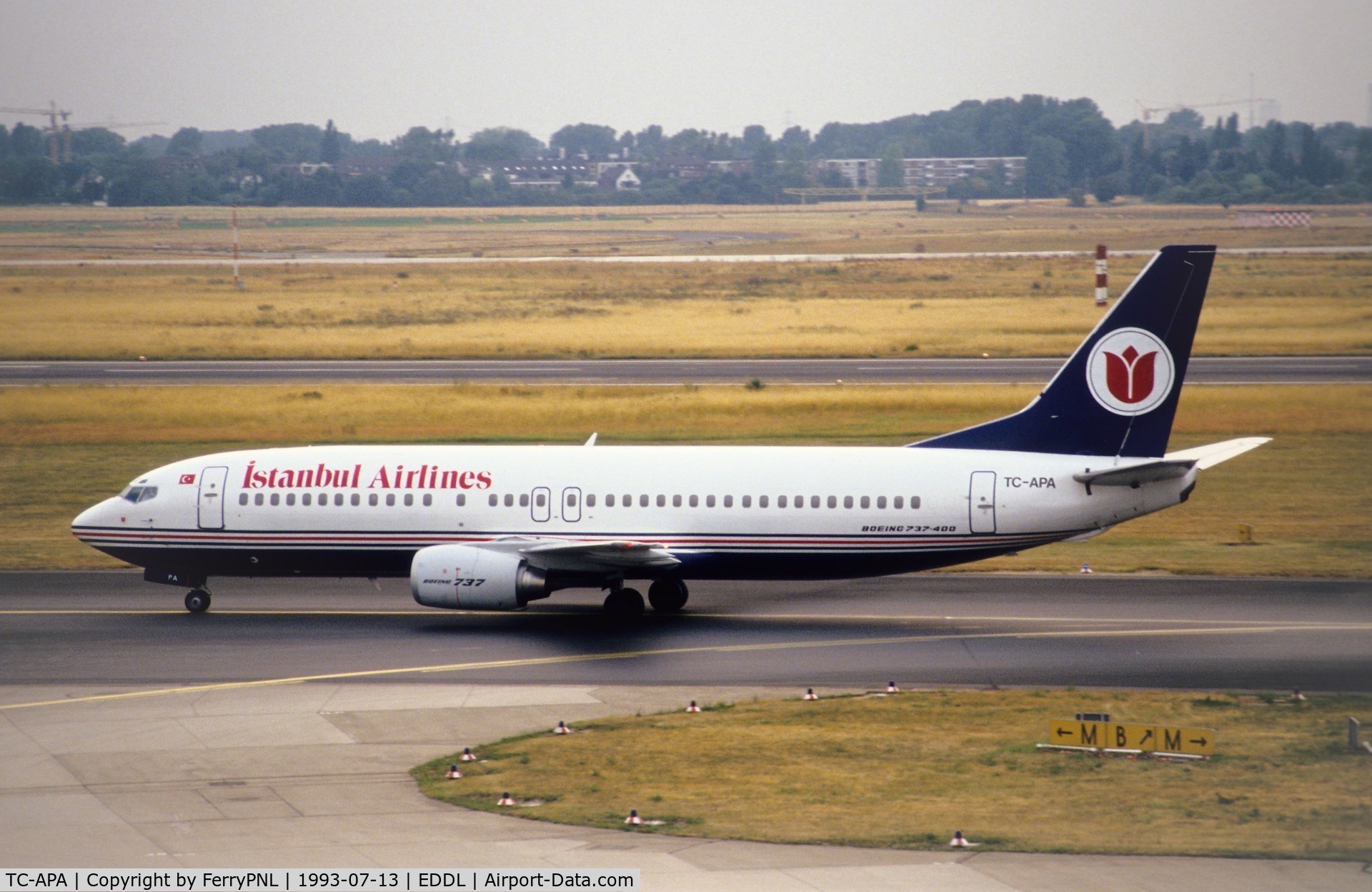 TC-APA, 1992 Boeing 737-4S3 C/N 25595, Istanbul B734. Aircraft still active with ASL France.