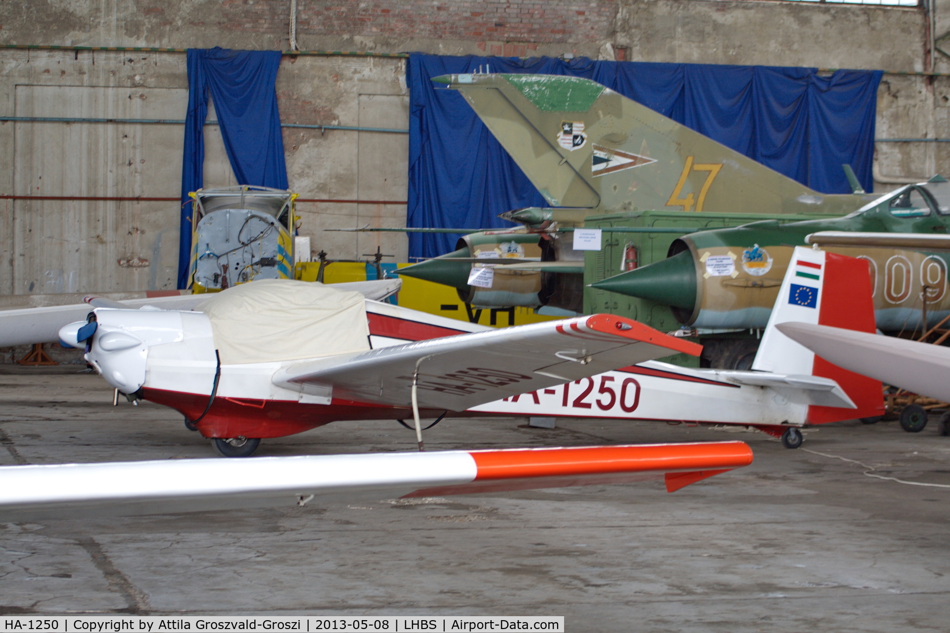 HA-1250, 1968 Scheibe SF-25B Falke C/N 4632, LHBS - Budaörs Airport, Hungary