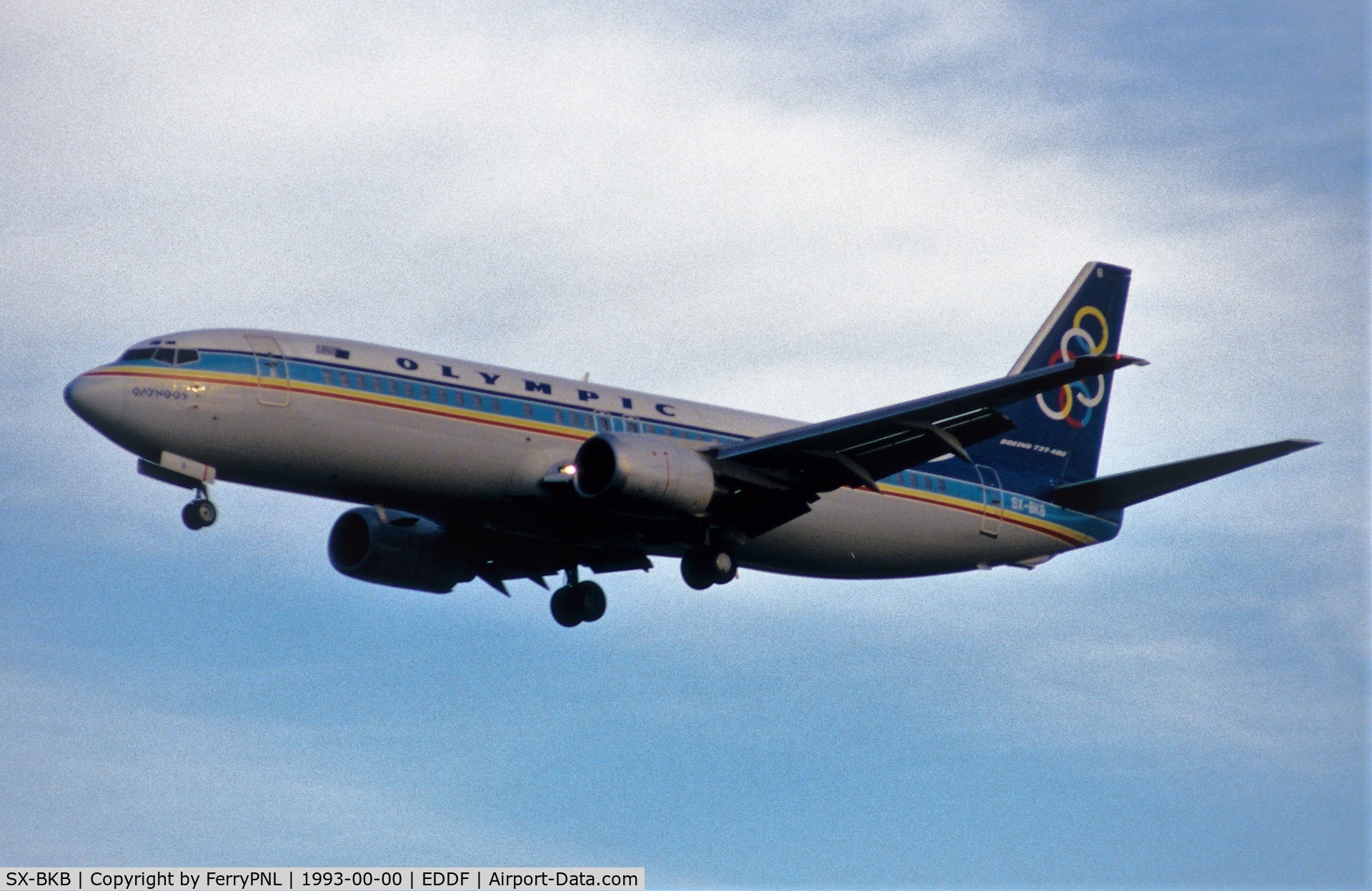 SX-BKB, 1991 Boeing 737-484 C/N 25314/2124, Arrival of Olympic B734