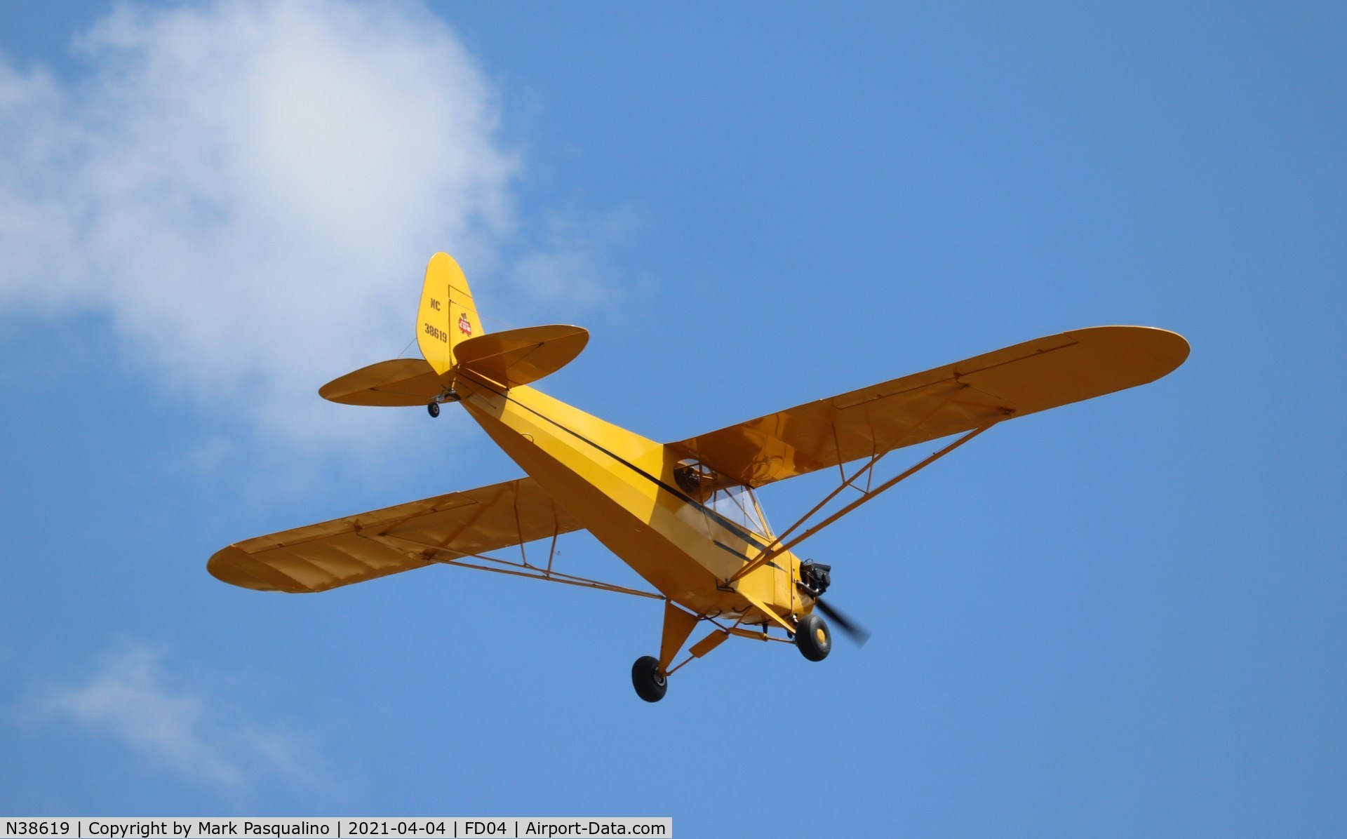 N38619, 1941 Piper J3C-65 Cub C/N 7160, Piper J3C-65