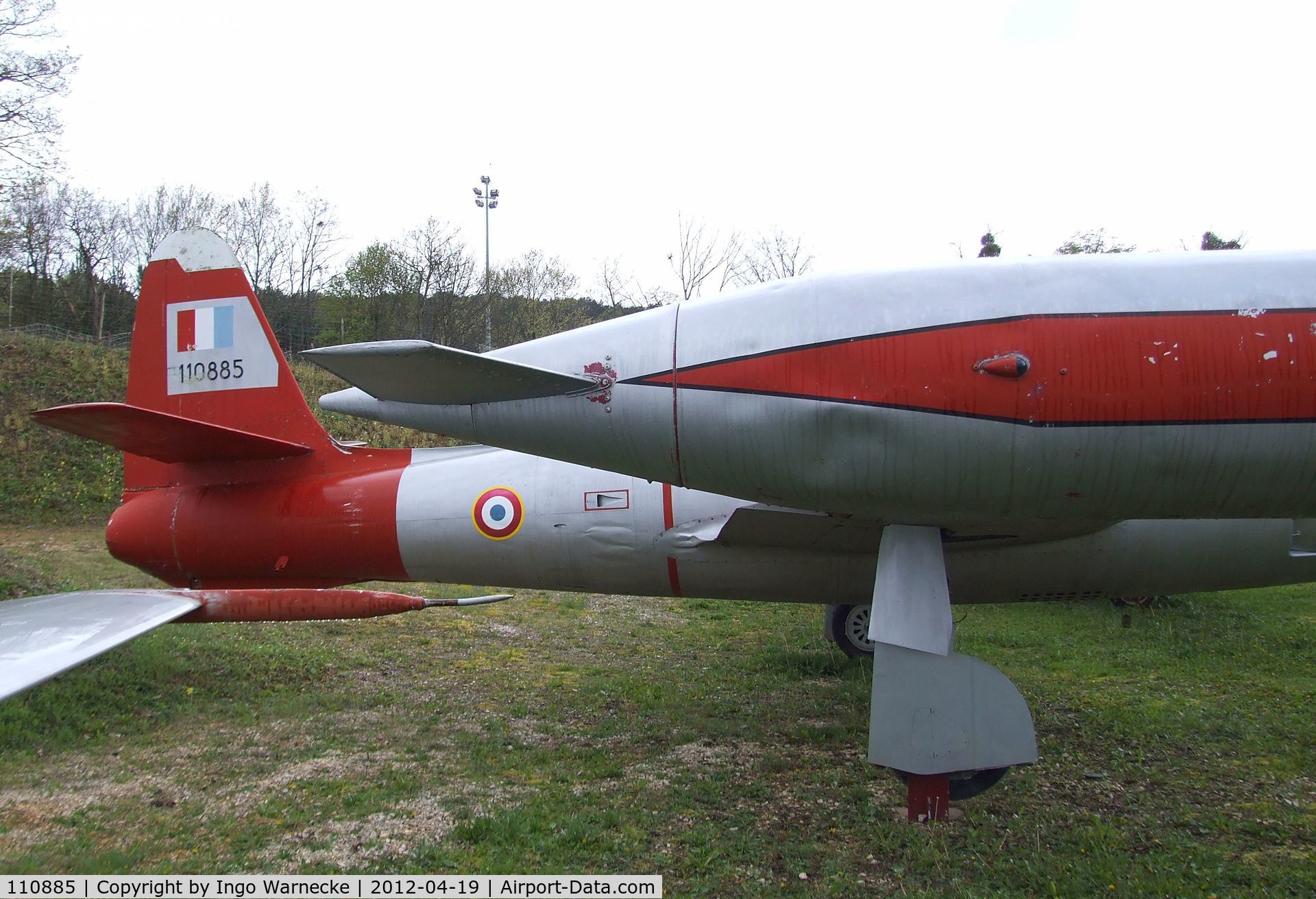 110885, 1951 Republic F-84G Thunderjet C/N 2542-1291B, Republic F-84G Thunderjet at the Musee de l'Aviation du Chateau, Savigny-les-Beaune