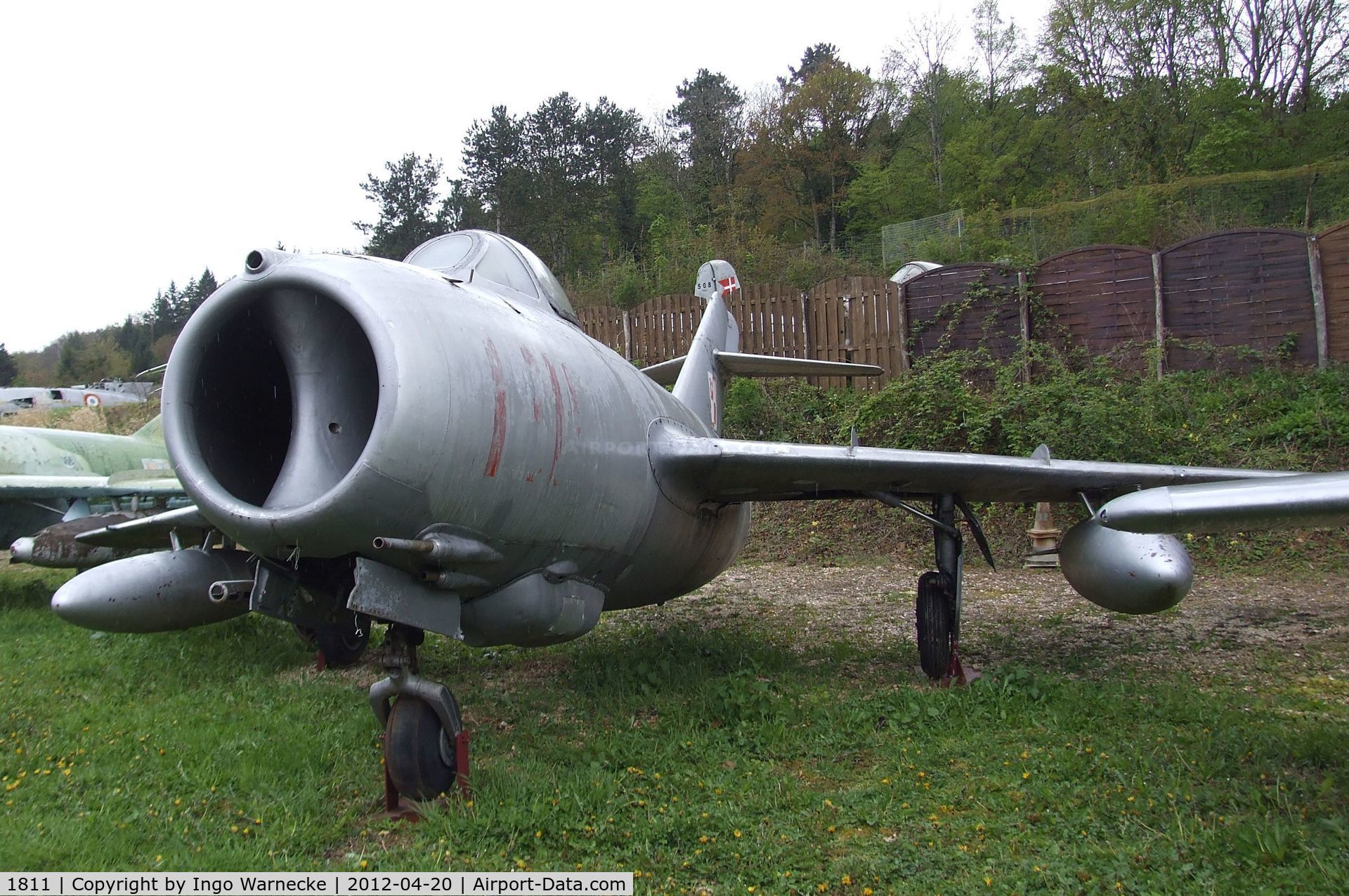 1811, Mikoyan-Gurevich LIM-2 C/N 1B-01811, PZL-Mielec Lim-2R (MiG-15bis) FAGOT at the Musee de l'Aviation du Chateau, Savigny-les-Beaune