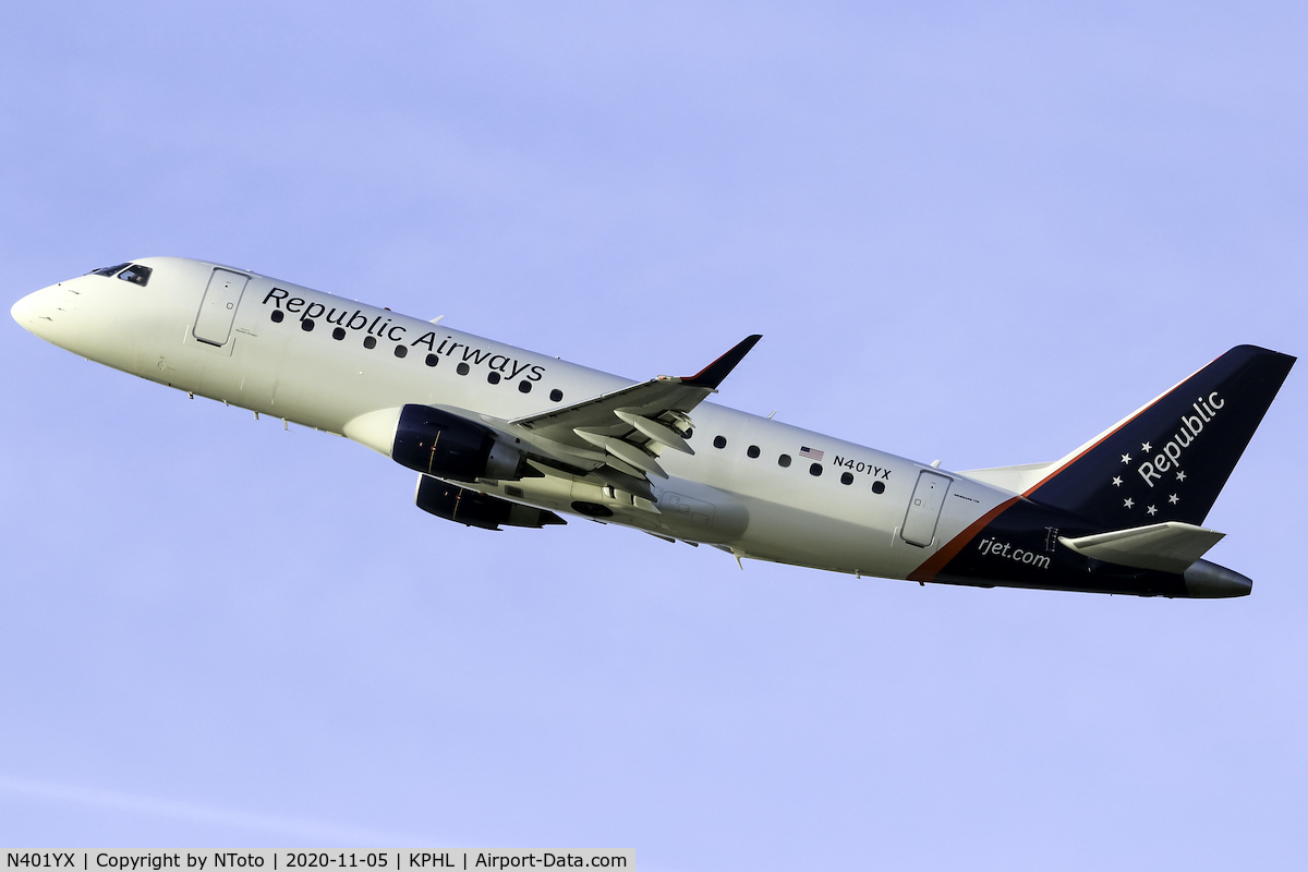 N401YX, 2013 Embraer 175LR (ERJ-170-200LR) C/N 17000363, Plane