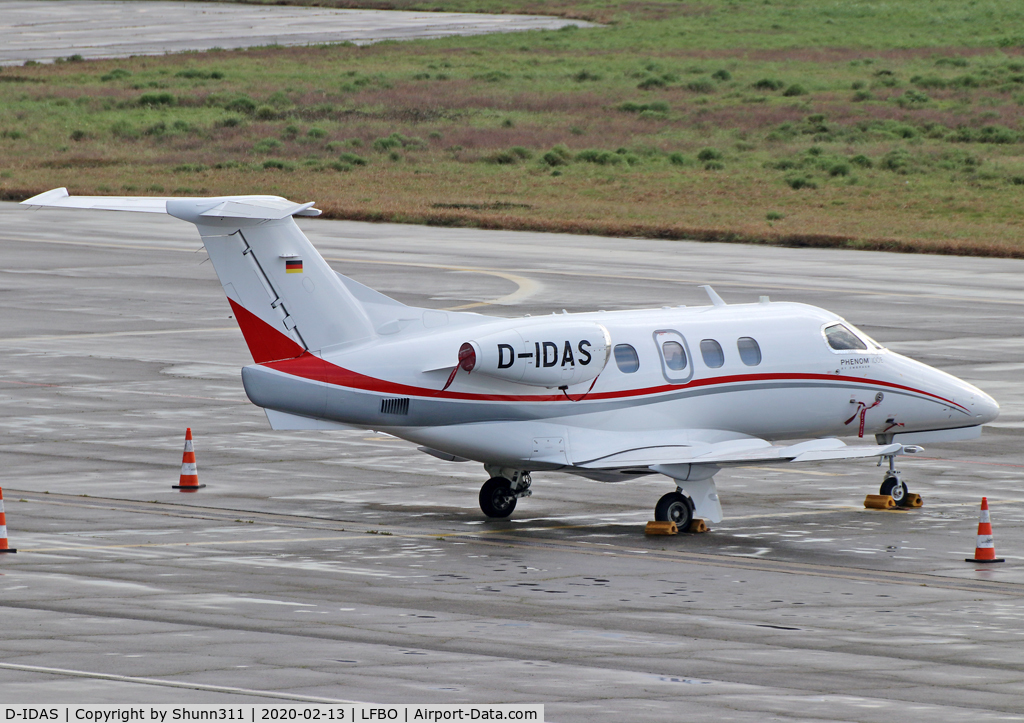 D-IDAS, 2015 Embraer EMB-500 Phenom 100 C/N 50000365, Parked at the General Aviation area...