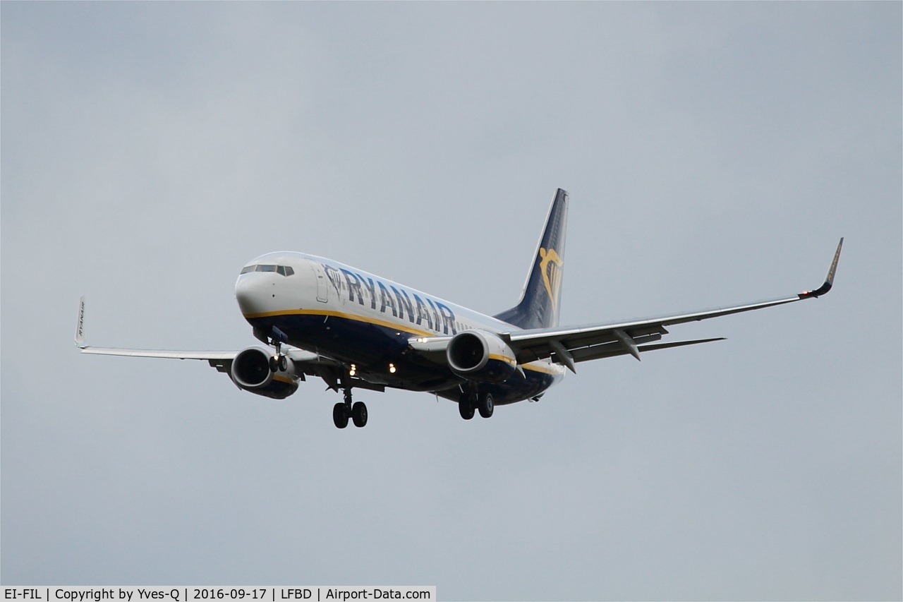EI-FIL, 2015 Boeing 737-8AS C/N 44702, Boeing 737,  Short approach rwy 29, Bordeaux-Mérignac airport (LFBD-BOD)