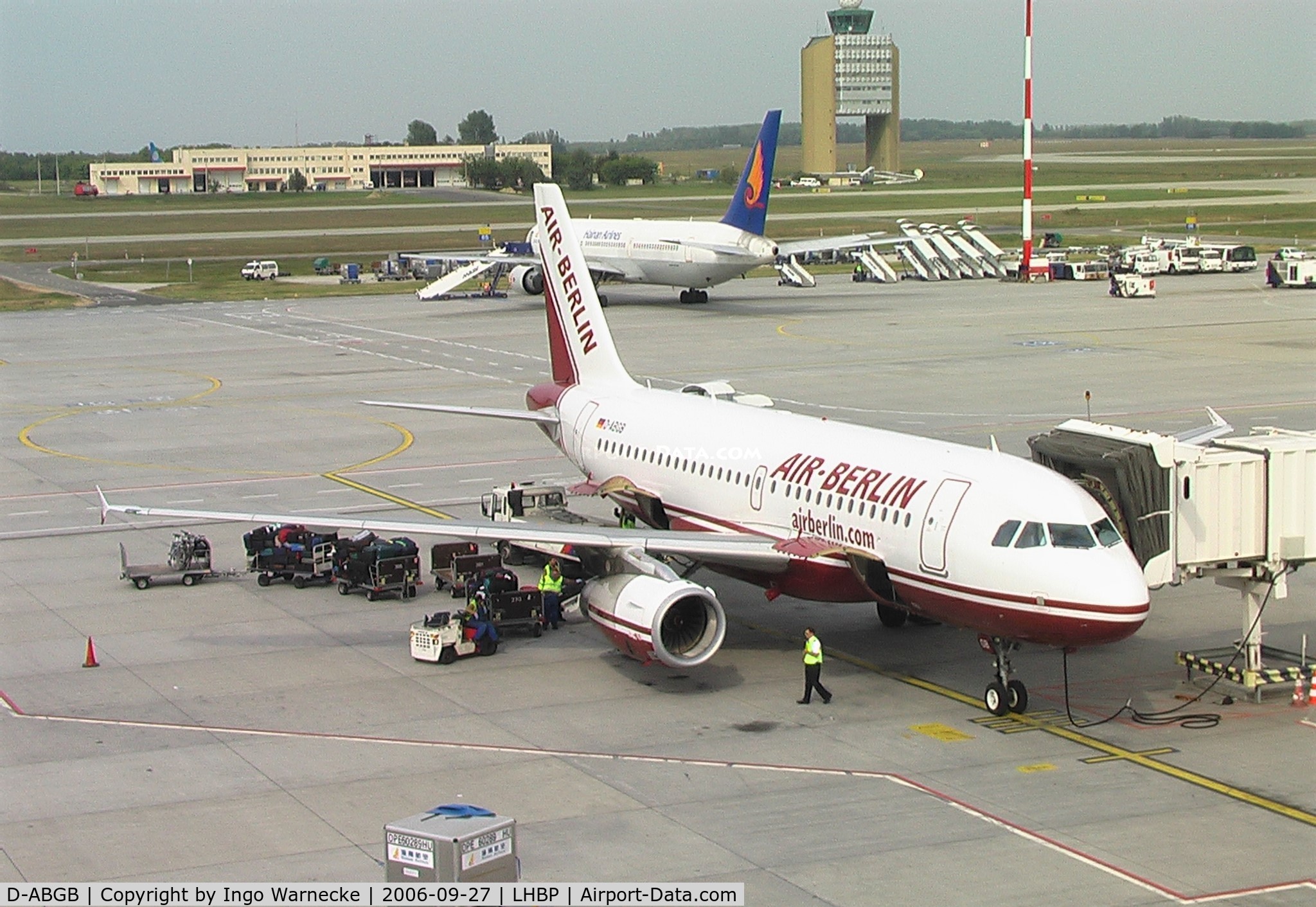 D-ABGB, 2005 Airbus A319-132 C/N 2467, Airbus A319-132 of Air Berlin at Ferihegy airport, Budapest