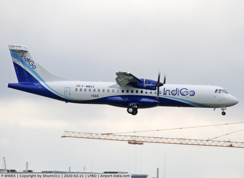 F-WWEX, 2019 ATR 72-600 C/N 1566, C/n 1566 - To be VT-ISX... Actually stored and not delivered...