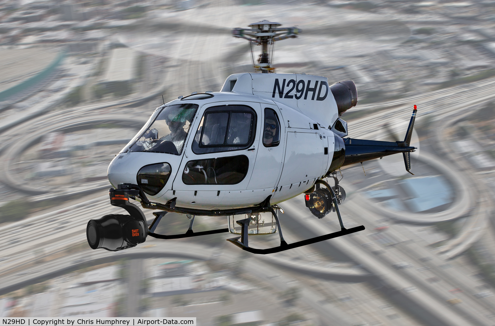 N29HD, 1995 Eurocopter AS-350B-2 Ecureuil Ecureuil C/N 2874, Los Angeles based TV news helicopter.