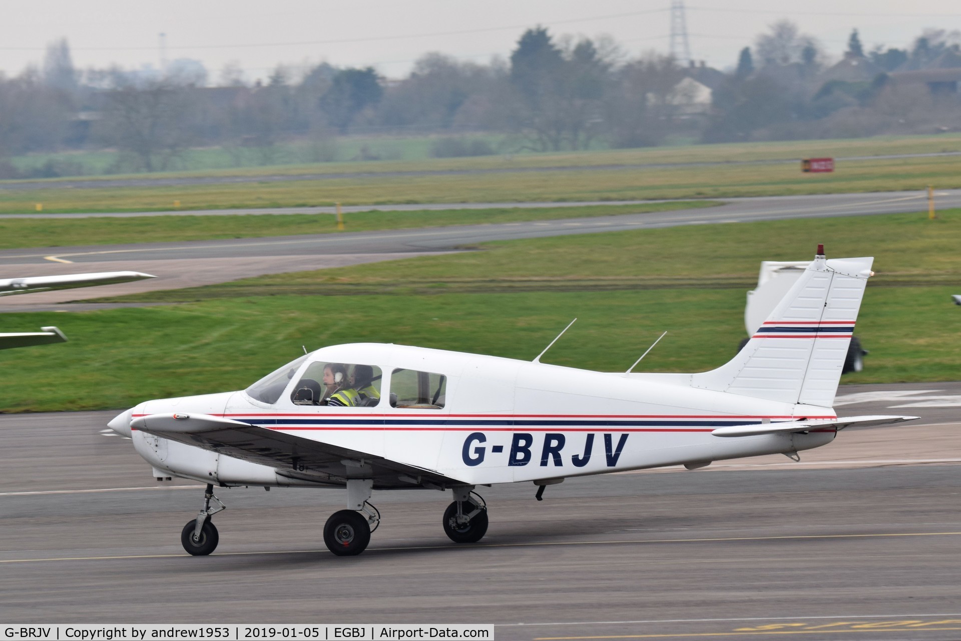 G-BRJV, 1988 Piper PA-28-161 Cadet C/N 28-41167, G-BRJV at Gloucestershire Airport.