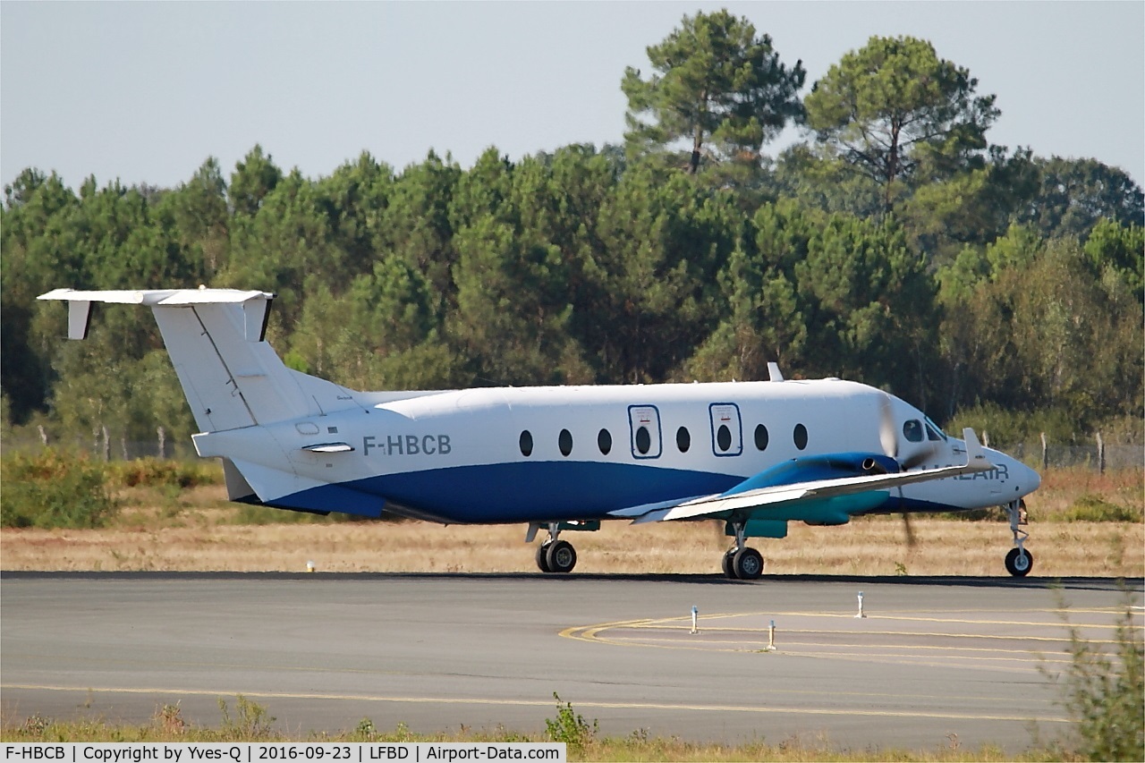 F-HBCB, 1999 Raytheon 1900D C/N UE-390, Raytheon Aircraft Company 1900D, Lining up rwy 05, Bordeaux Mérignac airport (LFBD-BOD)