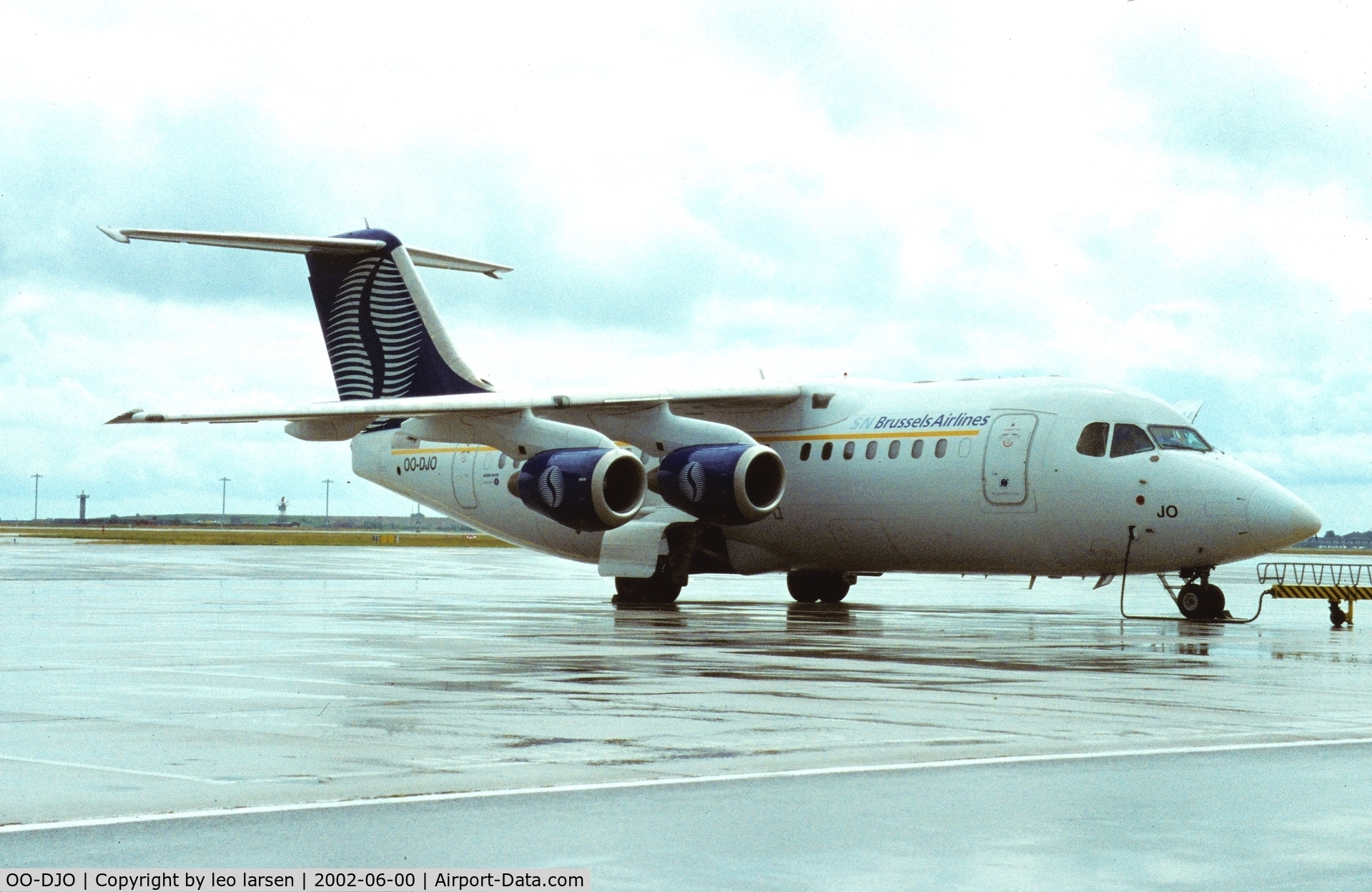OO-DJO, 1995 British Aerospace Avro 146-RJ85 C/N E.2279, Unknown juni 2002