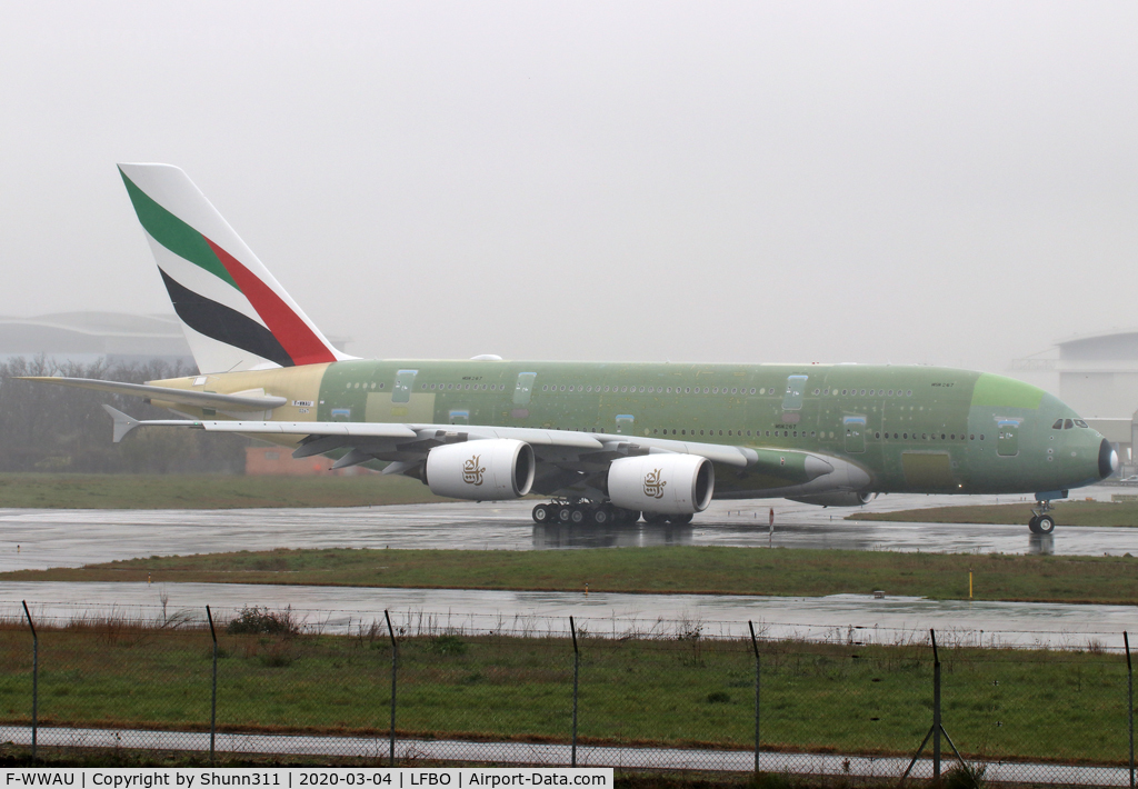 F-WWAU, 2020 Airbus A380-841 C/N 267, C/n 267 - For Emirates