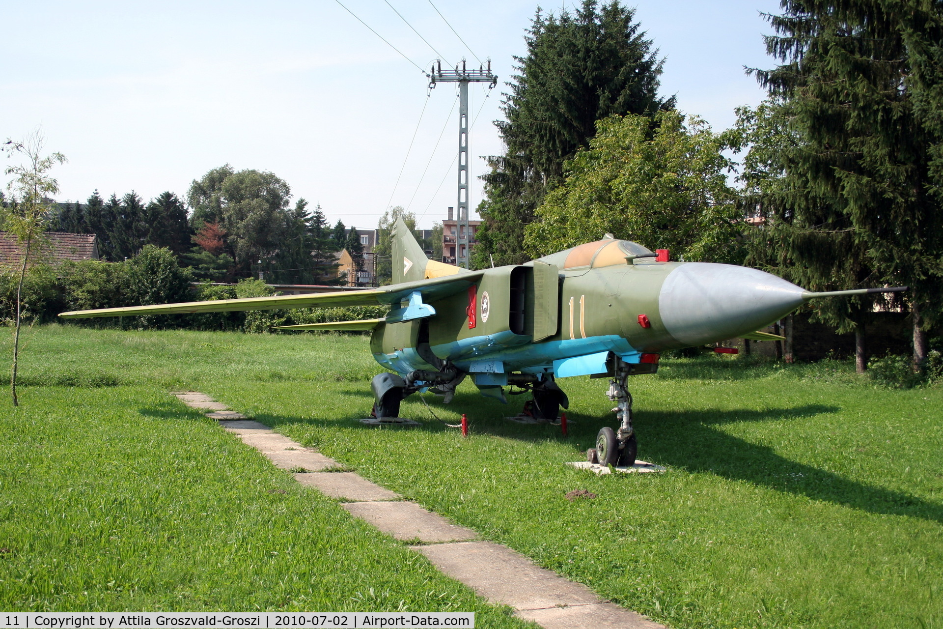 11, 1979 Mikoyan-Gurevich MiG-23MF C/N 0390217172, Nagyatád, Military Technical Park - Hungary