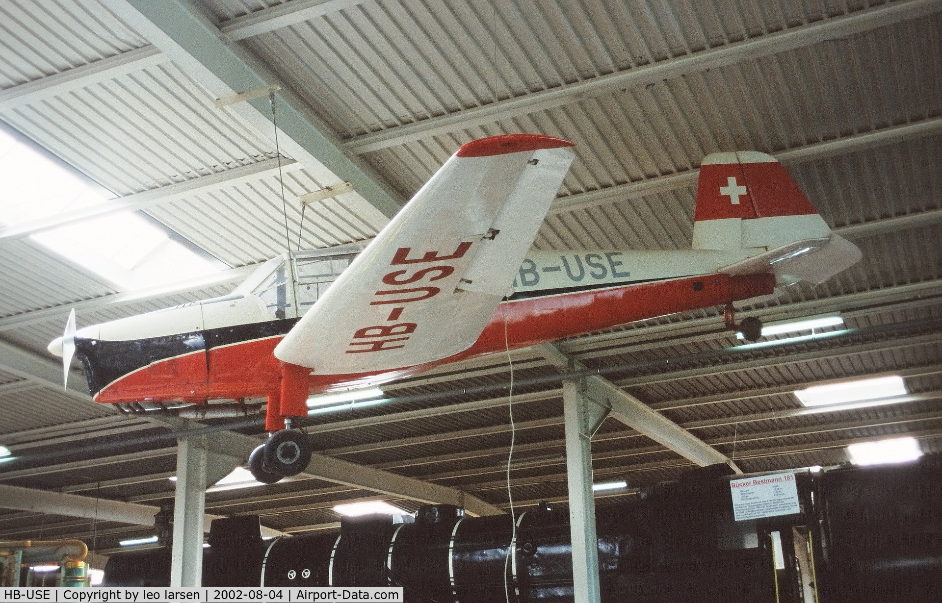 HB-USE, 1949 Bucker (Zlin) Z-381 (C-106) Bestmann C/N 325, Sinsheim Museum 4.8.2002